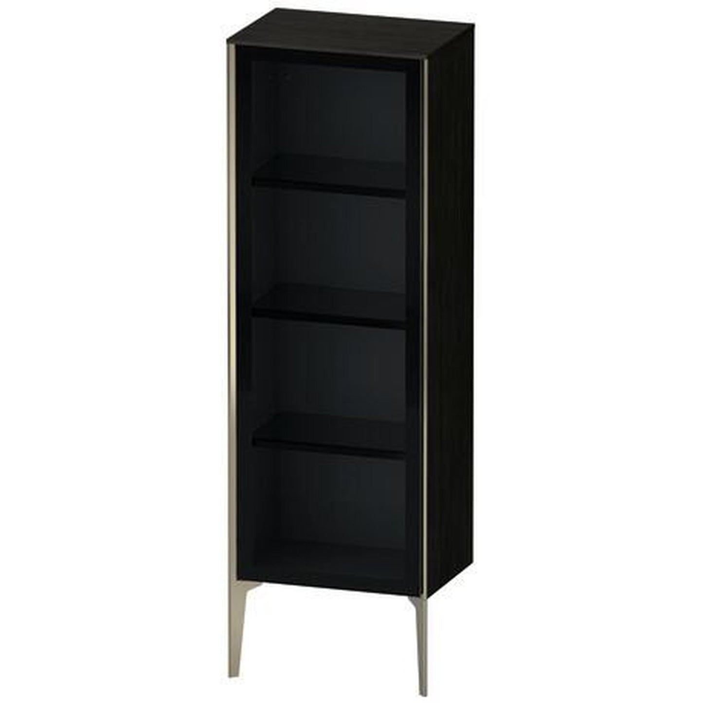 Duravit Xviu 20" x 52" Semi Tall Cabinet With Left Hinge, Champagne Matt and Oak Black Finish (XV1368LB116)
