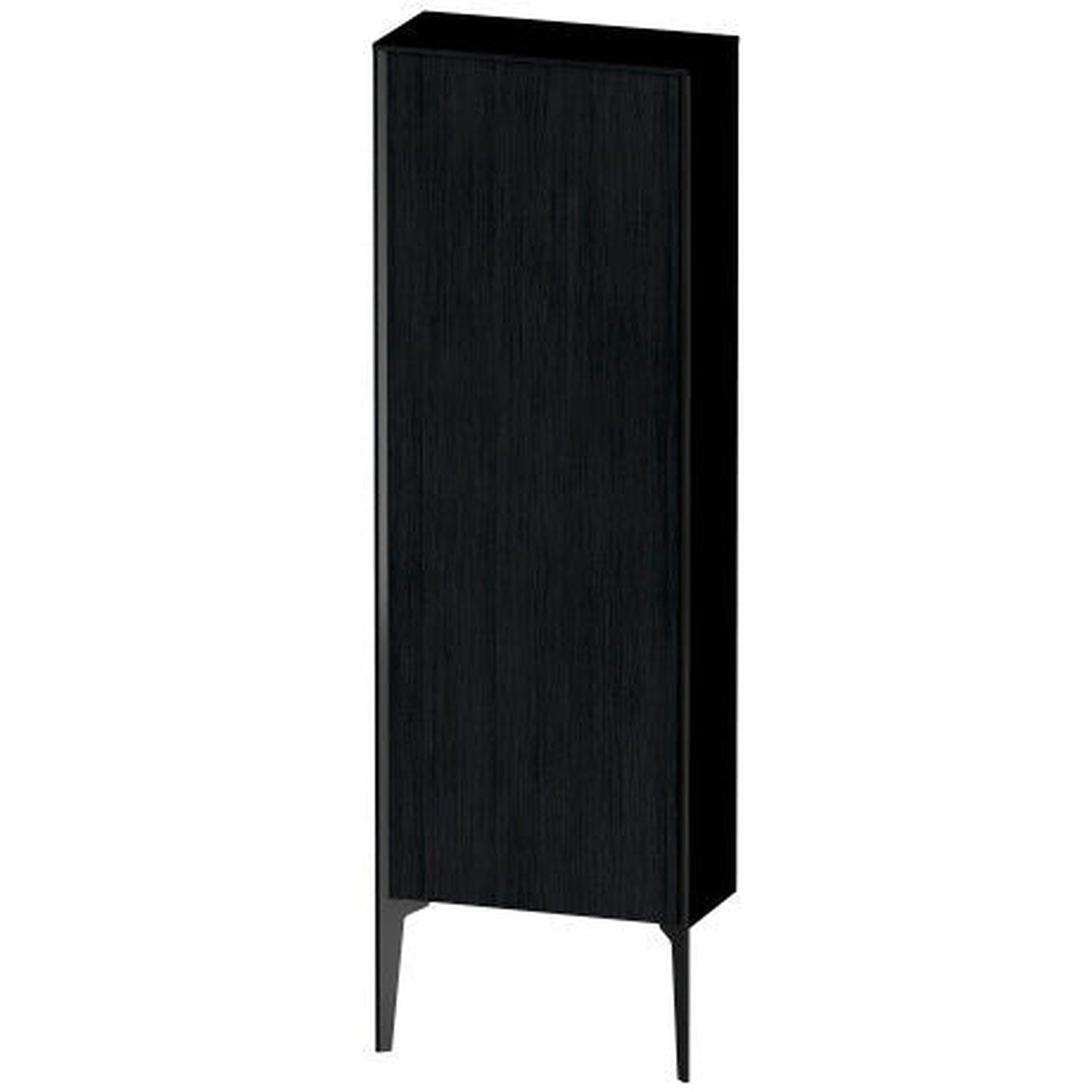 Duravit Xviu 20" x 52" Semi Tall Cabinet With Right Hinge, Black Matt and Oak Black Finish (XV1316RB216)
