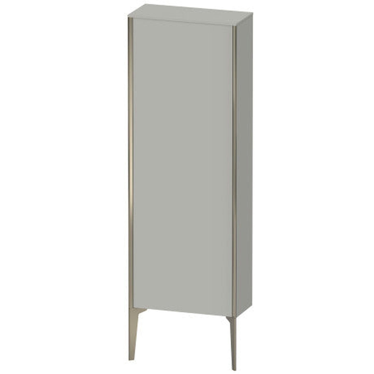 Duravit Xviu 20" x 52" Semi Tall Cabinet With Right Hinge, Champagne Matt and Concrete Grey Matt Finish (XV1316RB107)