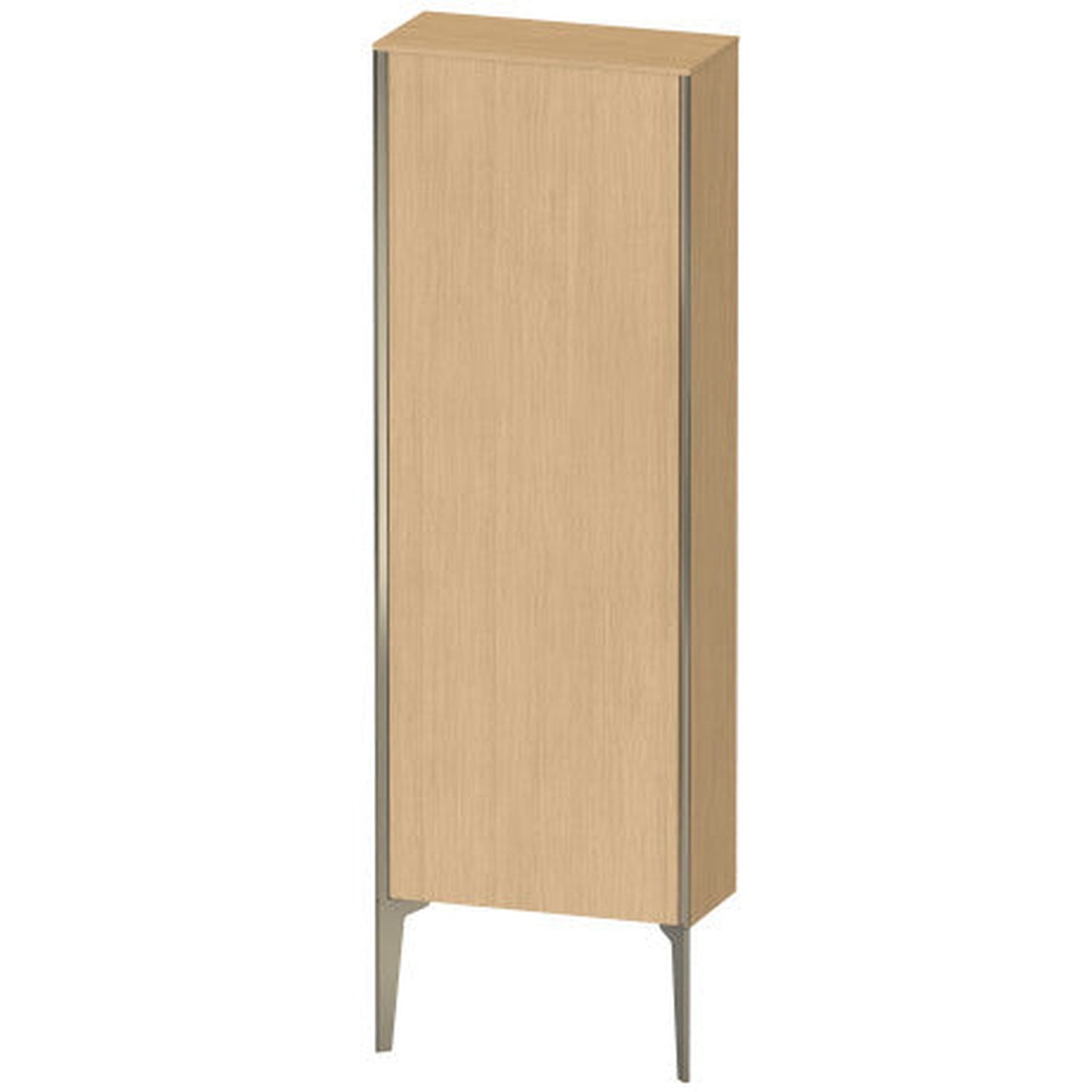 Duravit Xviu 20" x 52" Semi Tall Cabinet With Right Hinge, Champagne Matt and Natural Oak Finish (XV1316RB130)