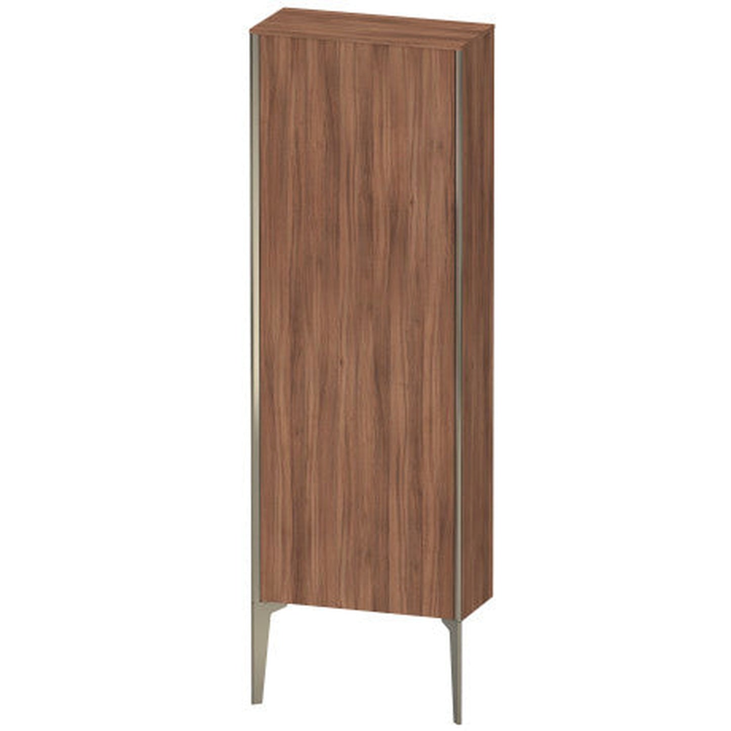 Duravit Xviu 20" x 52" Semi Tall Cabinet With Right Hinge, Champagne Matt and Natural Walnut Finish (XV1316RB179)