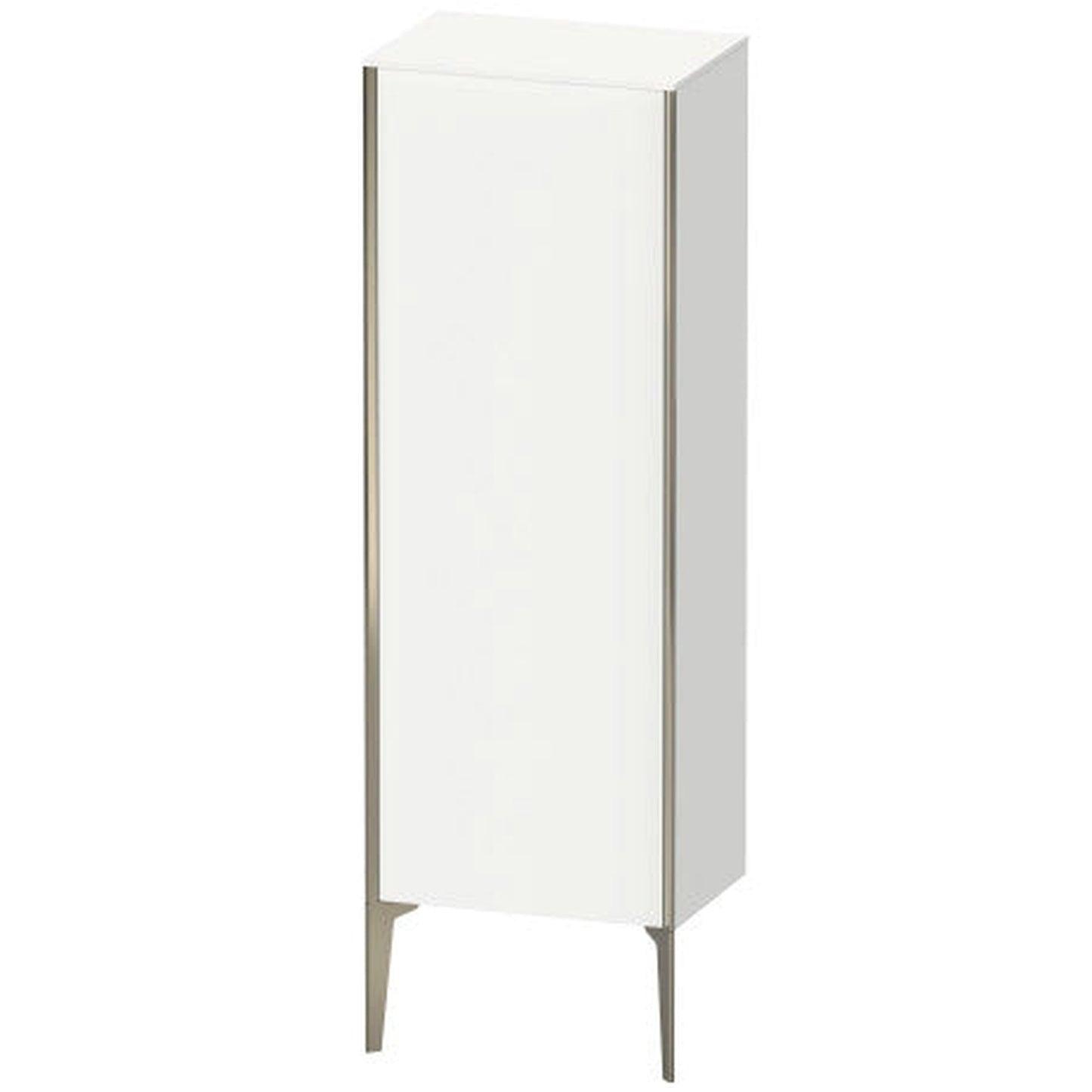 Duravit Xviu 20" x 52" Semi Tall Cabinet With Right Hinge, Champagne Matt and White Matt Finish (XV1326RB118)