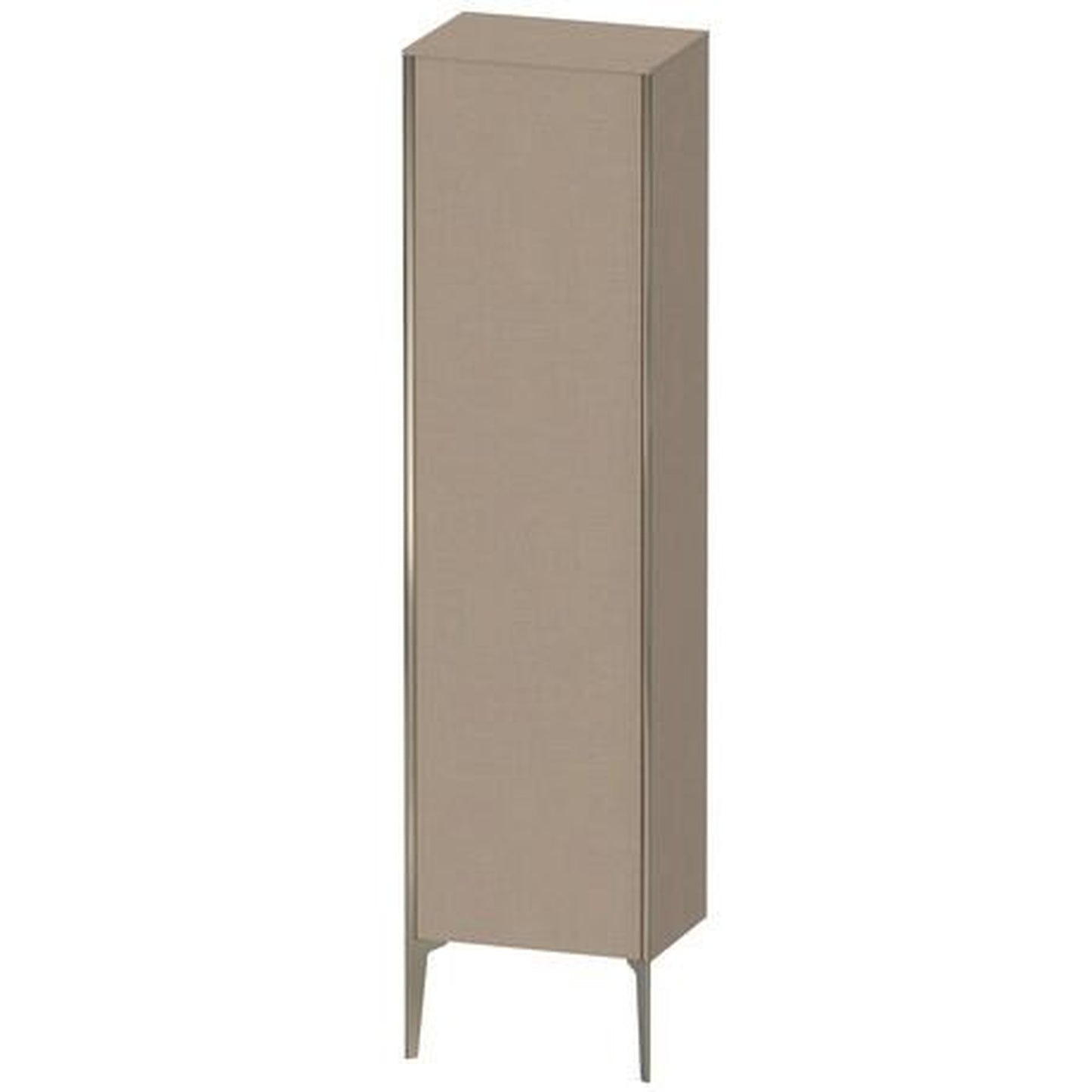 Duravit Xviu 20" x 70" Tall Cabinet With Left Hinge, Champagne Matt and Linen Finish (XV1336LB175)