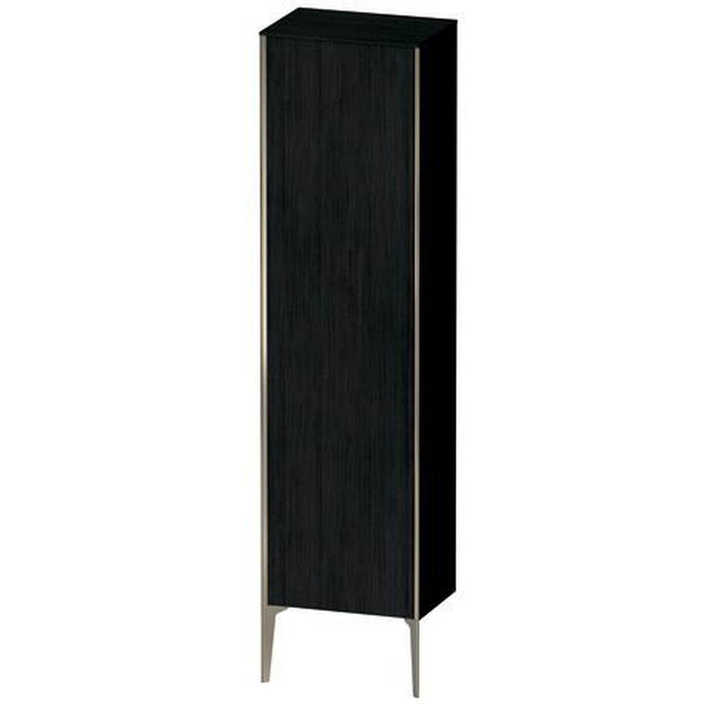 Duravit Xviu 20" x 70" Tall Cabinet With Left Hinge, Champagne Matt and Oak Black Finish (XV1336LB116)