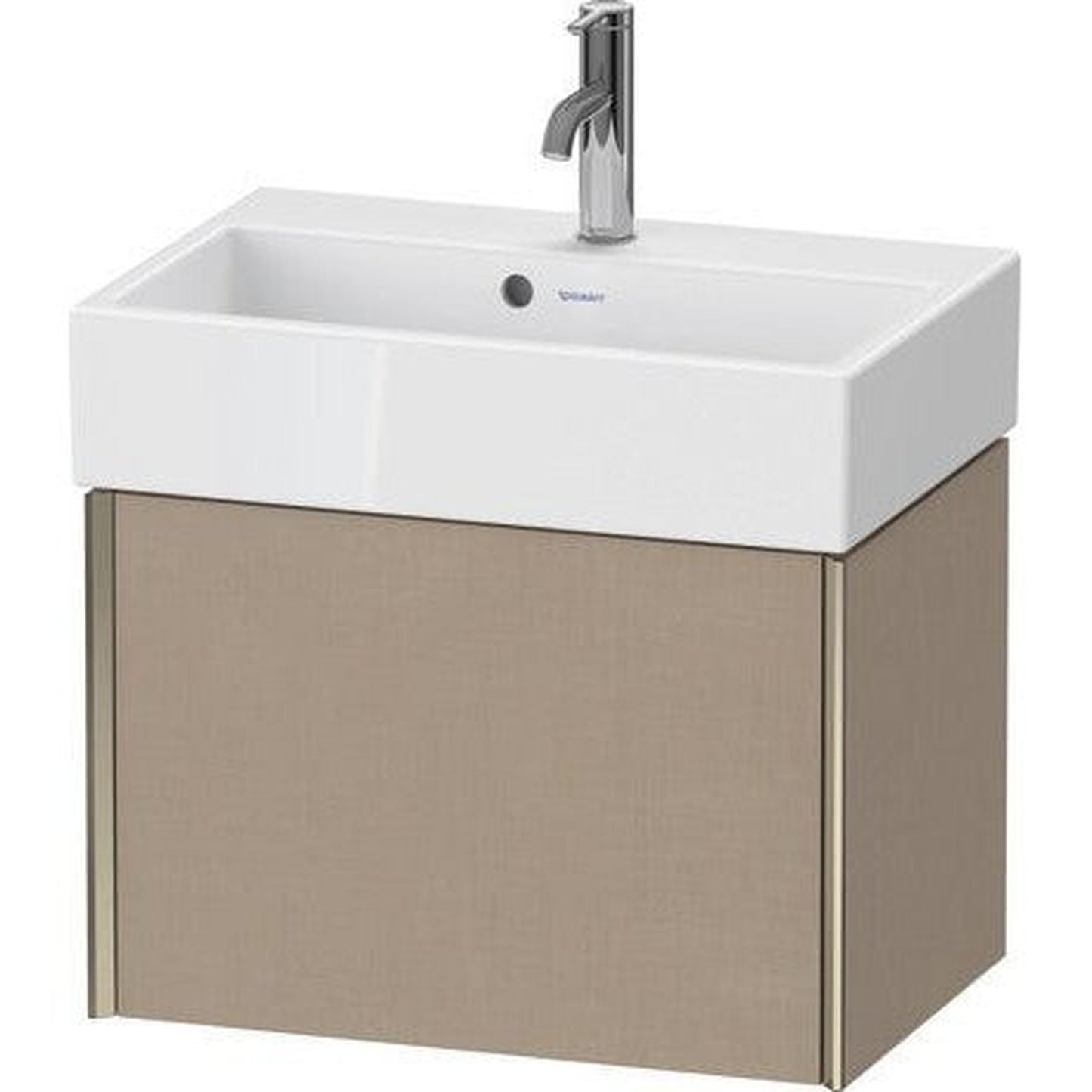 Duravit Xviu 23" x 16" x 15" One Drawer Wall-Mount Vanity Unit, Linen (XV42160B175)