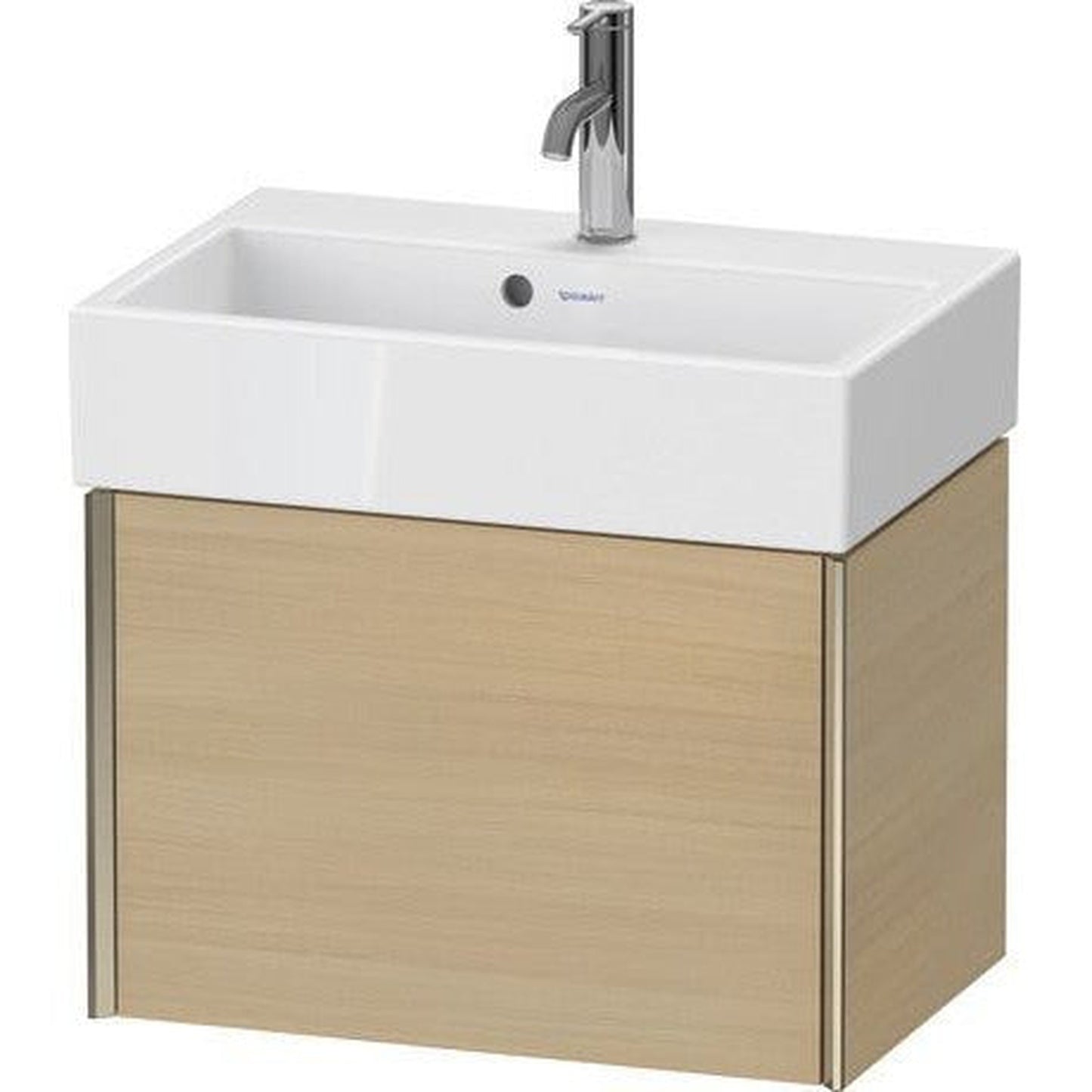 Duravit Xviu 23" x 16" x 15" One Drawer Wall-Mount Vanity Unit, Mediterreanean Oak Real Wood Veneer (XV42160B171)
