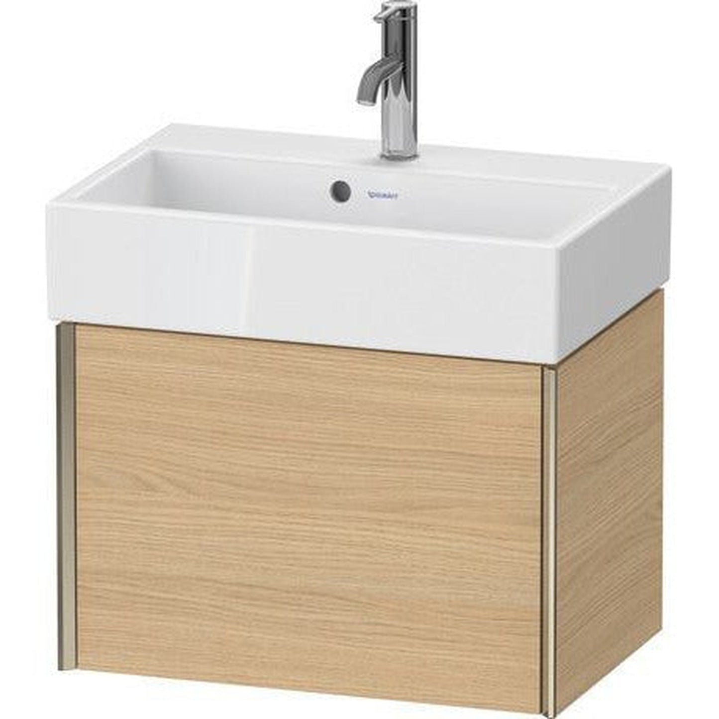 Duravit Xviu 23" x 16" x 15" One Drawer Wall-Mount Vanity Unit, Natural Oak (XV42160B130)