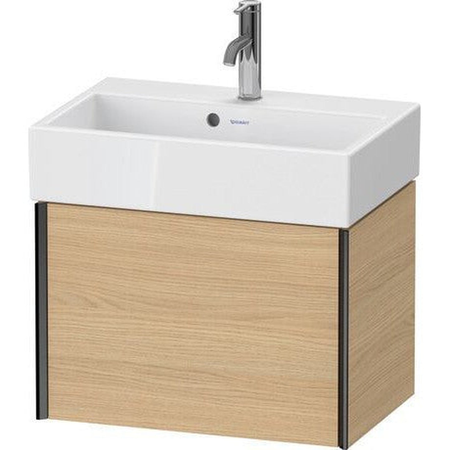 Duravit Xviu 23" x 16" x 15" One Drawer Wall-Mount Vanity Unit, Natural Oak (XV42160B230)