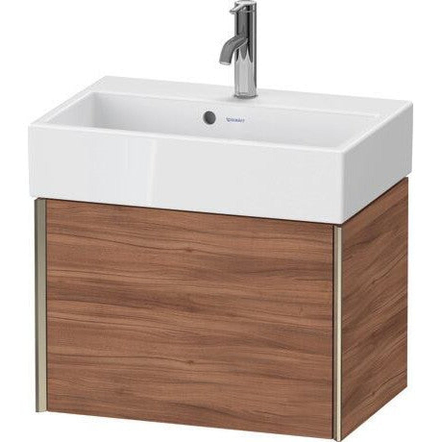 Duravit Xviu 23" x 16" x 15" One Drawer Wall-Mount Vanity Unit, Natural Walnut (XV42160B179)