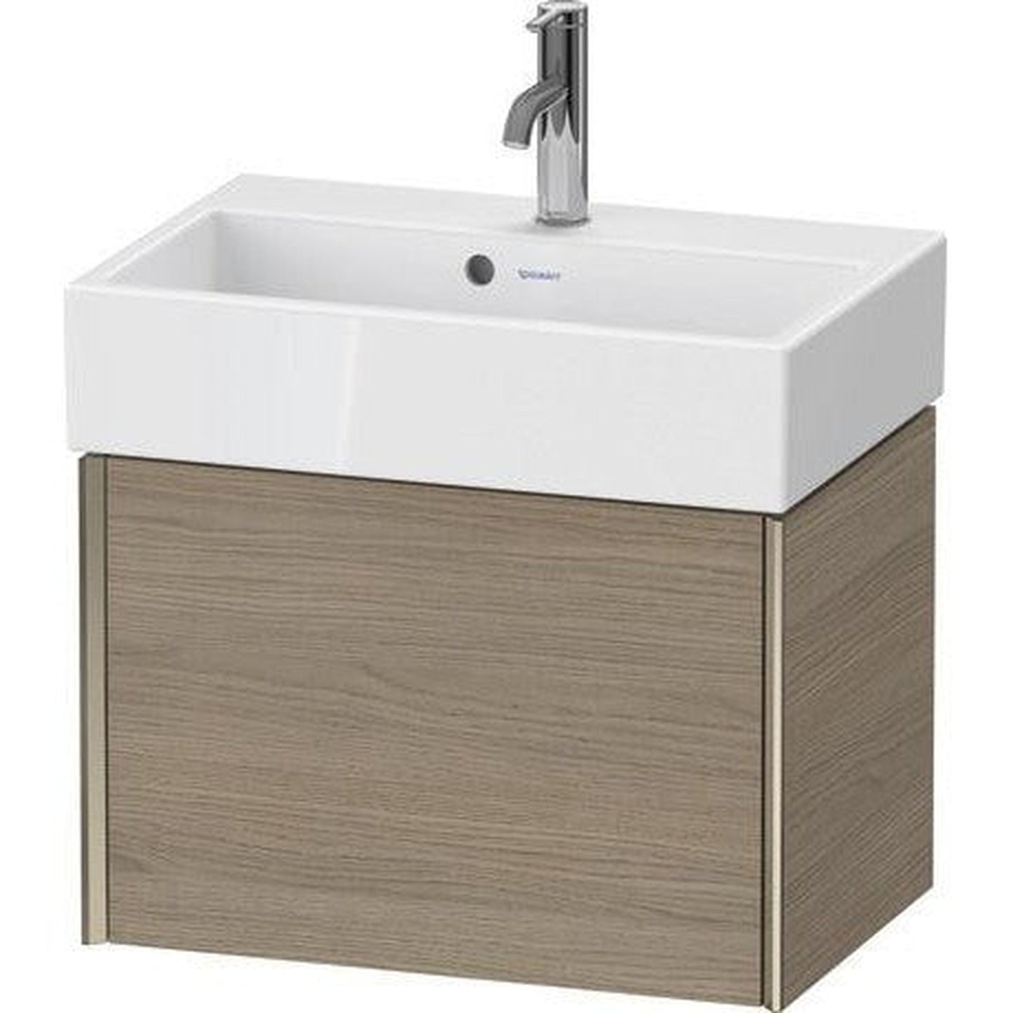 Duravit Xviu 23" x 16" x 15" One Drawer Wall-Mount Vanity Unit, Oak Terra (XV42160B135)