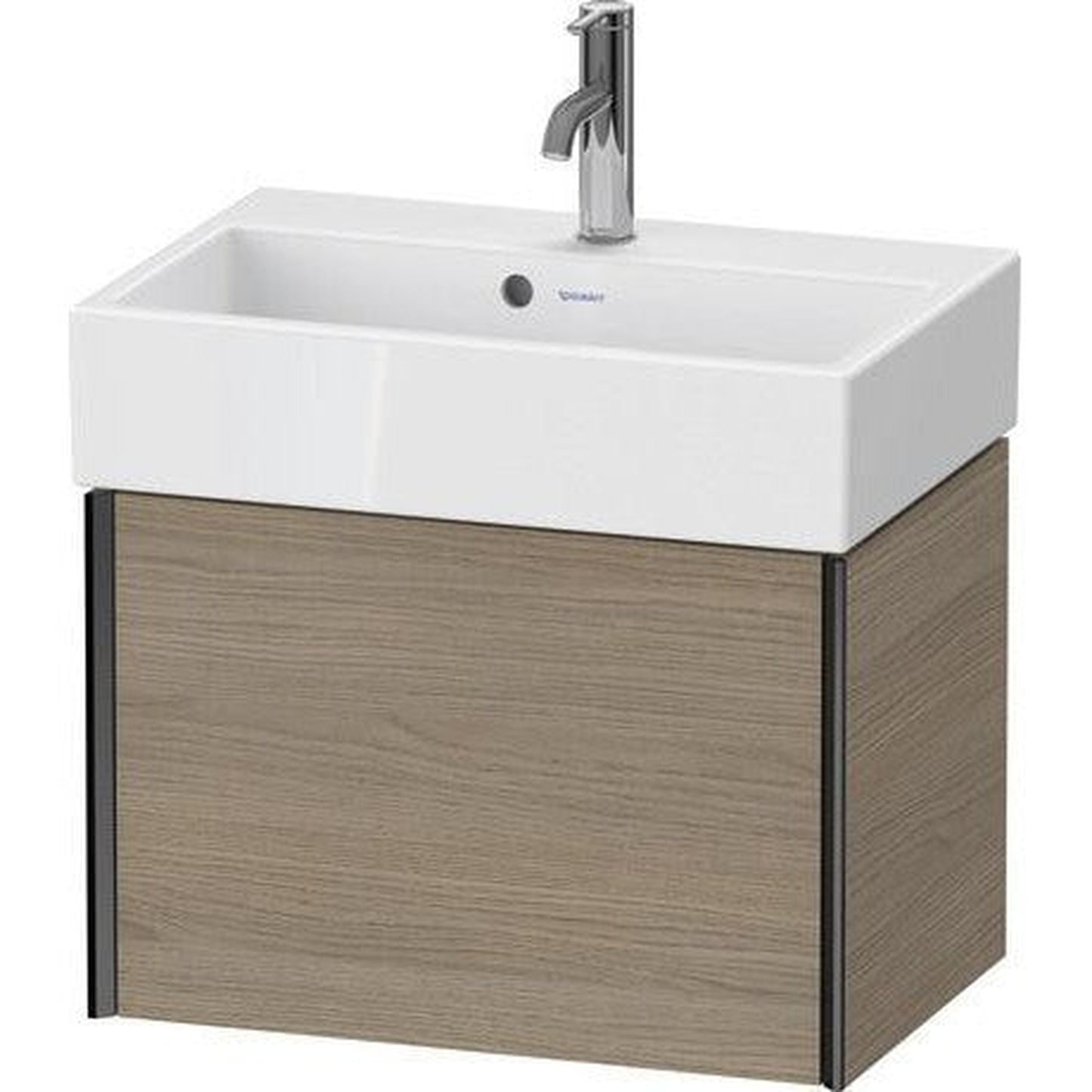 Duravit Xviu 23" x 16" x 15" One Drawer Wall-Mount Vanity Unit, Oak Terra (XV42160B235)