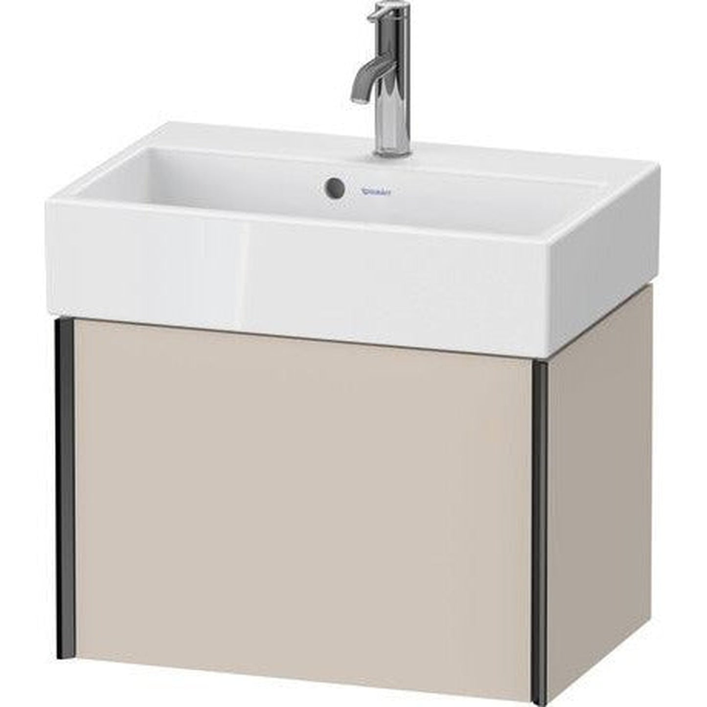 Duravit Xviu 23" x 16" x 15" One Drawer Wall-Mount Vanity Unit, Taupe Matt (XV42160B291)