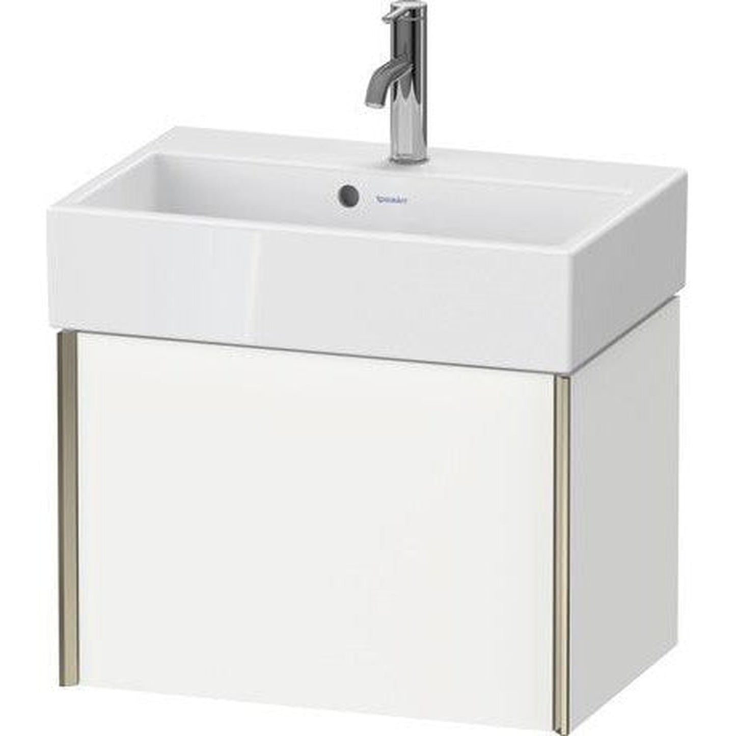 Duravit Xviu 23" x 16" x 15" One Drawer Wall-Mount Vanity Unit, White Matt (XV42160B118)