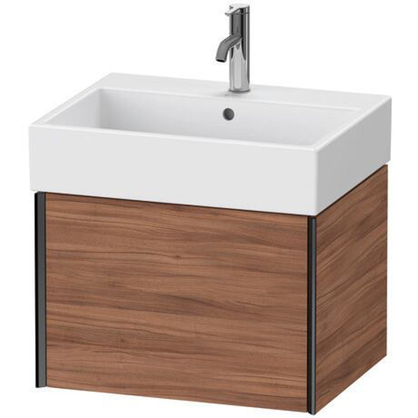 Duravit Xviu 23" x 16" x 18" One Drawer Wall-Mount Vanity Unit, Natural Walnut (XV42340B279)