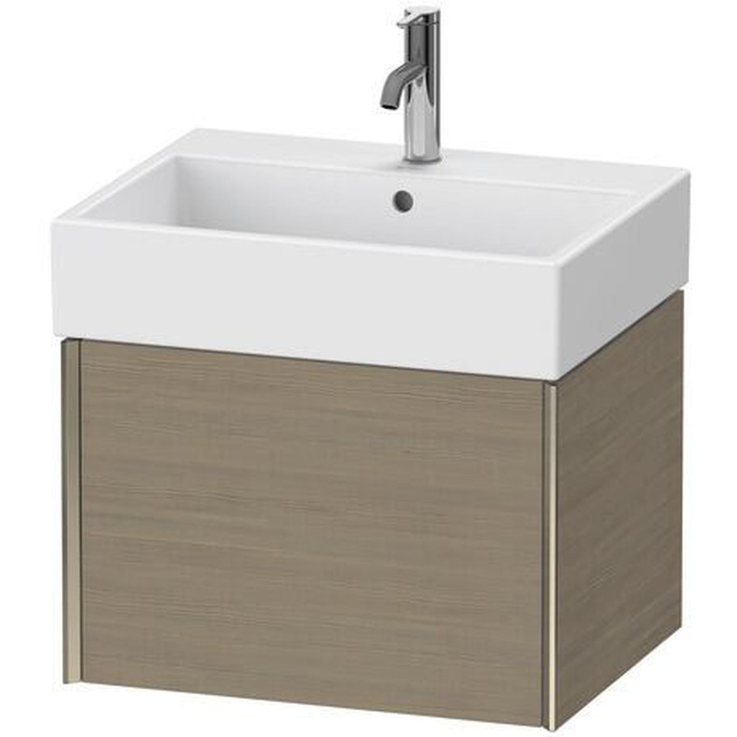 Duravit Xviu 23" x 16" x 18" One Drawer Wall-Mount Vanity Unit, Oak Terra (XV42340B135)