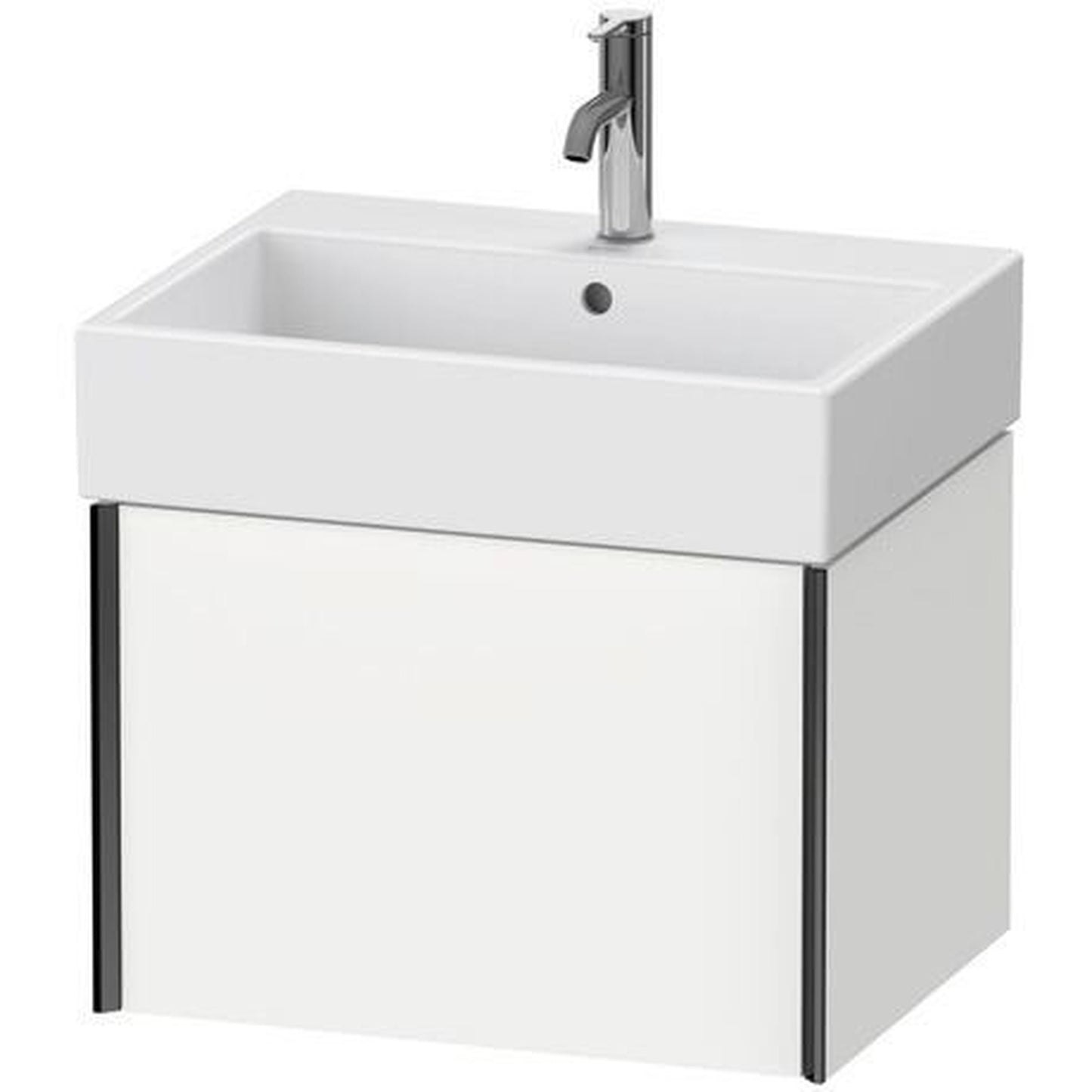 Duravit Xviu 23" x 16" x 18" One Drawer Wall-Mount Vanity Unit, White Matt (XV42340B218)
