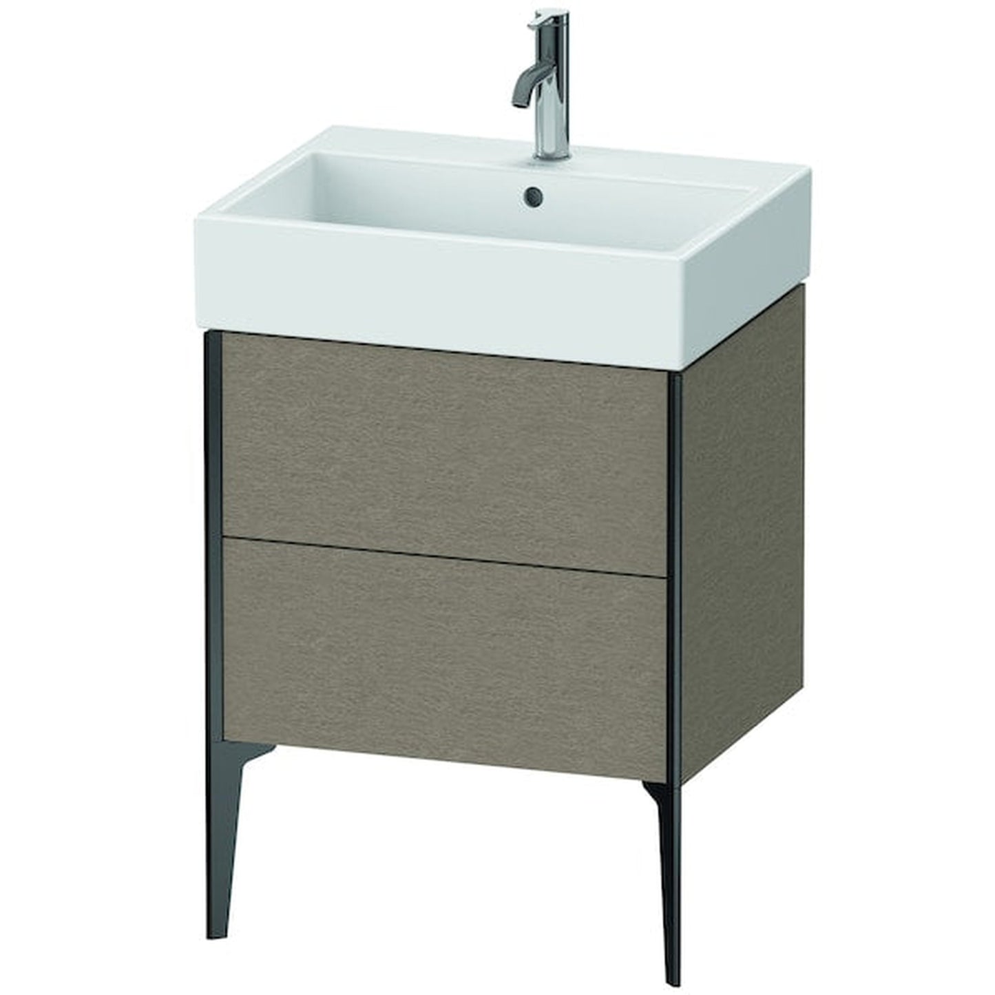 Duravit Xviu 23" x 19" x 18" Two Drawer Floorstanding Vanity Unit, Cashmere Oak (XV45340B211)