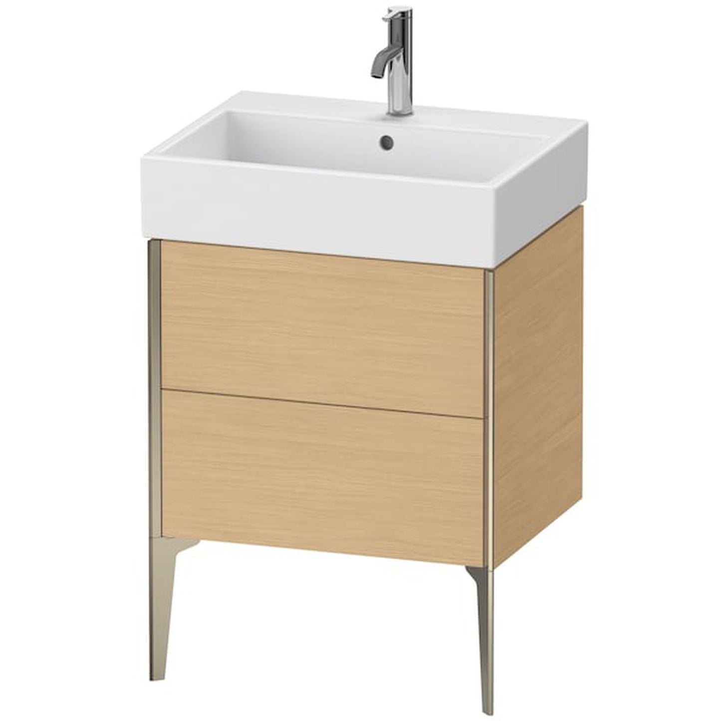 Duravit Xviu 23" x 19" x 18" Two Drawer Floorstanding Vanity Unit, Natural Oak (XV45340B130)