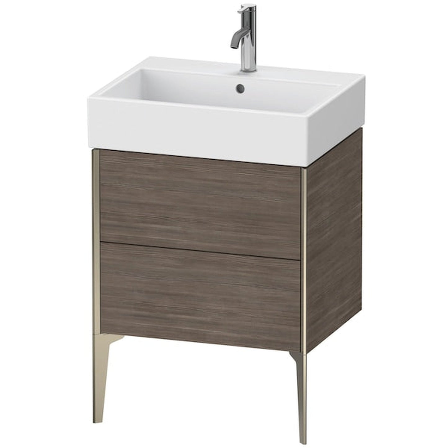 Duravit Xviu 23" x 19" x 18" Two Drawer Floorstanding Vanity Unit, Pine Terra (XV45340B151)