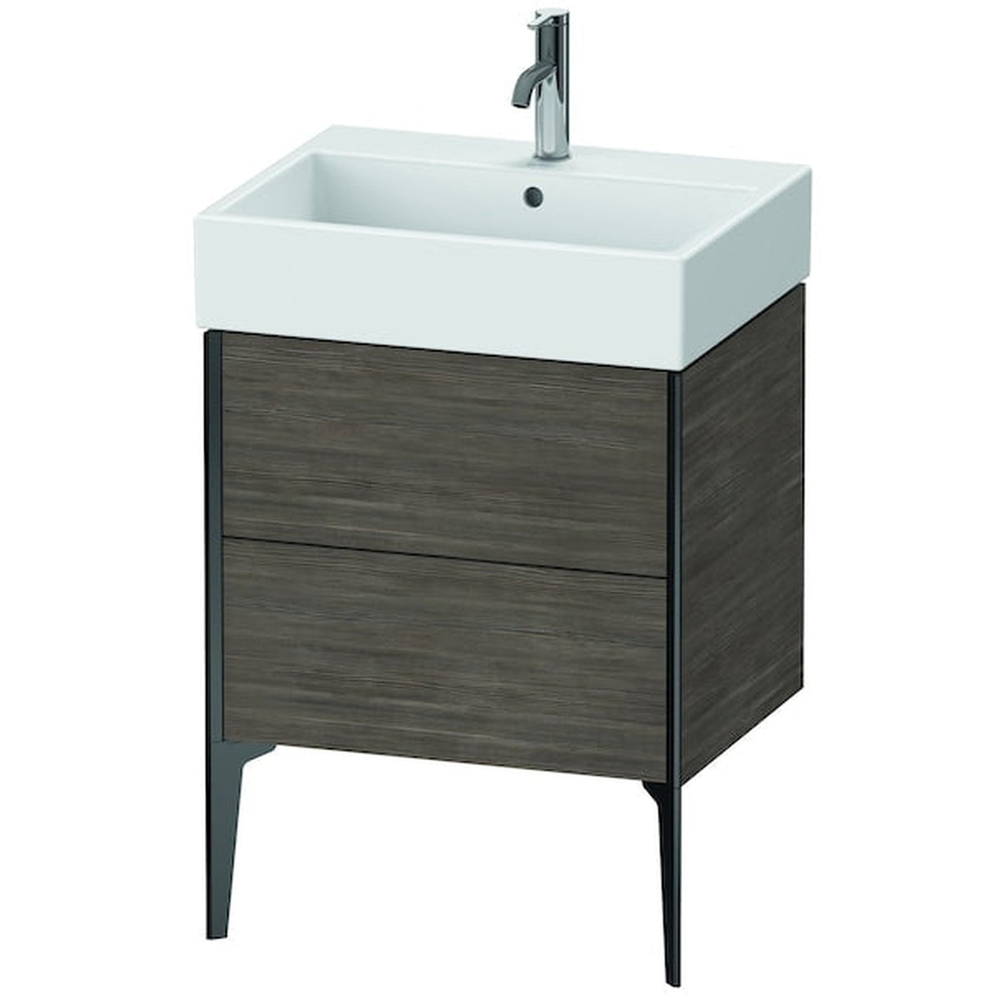Duravit Xviu 23" x 19" x 18" Two Drawer Floorstanding Vanity Unit, Pine Terra (XV45340B251)