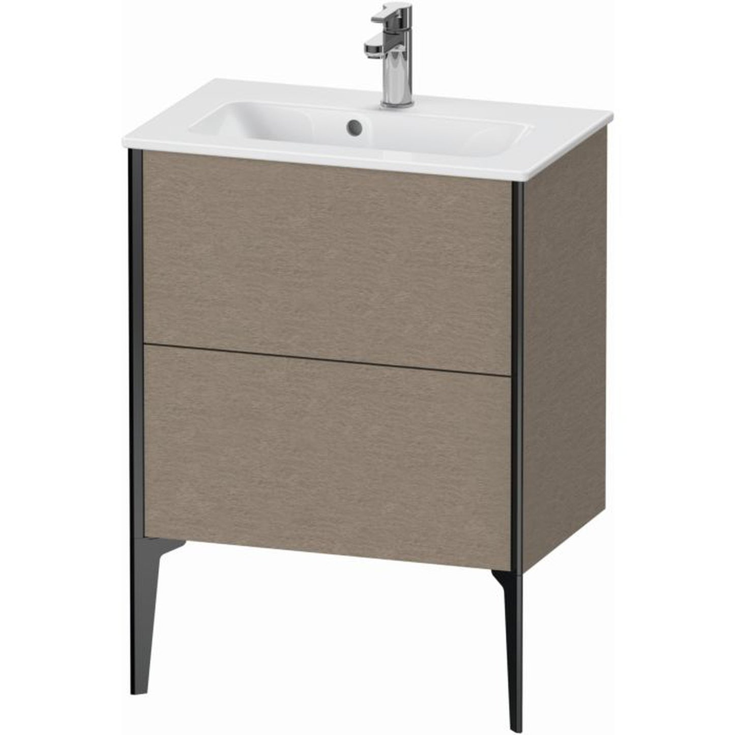 Duravit Xviu 24" x 23" x 15" Two Drawer Floorstanding Vanity Unit, Cashmere Oak (XV44880B211)