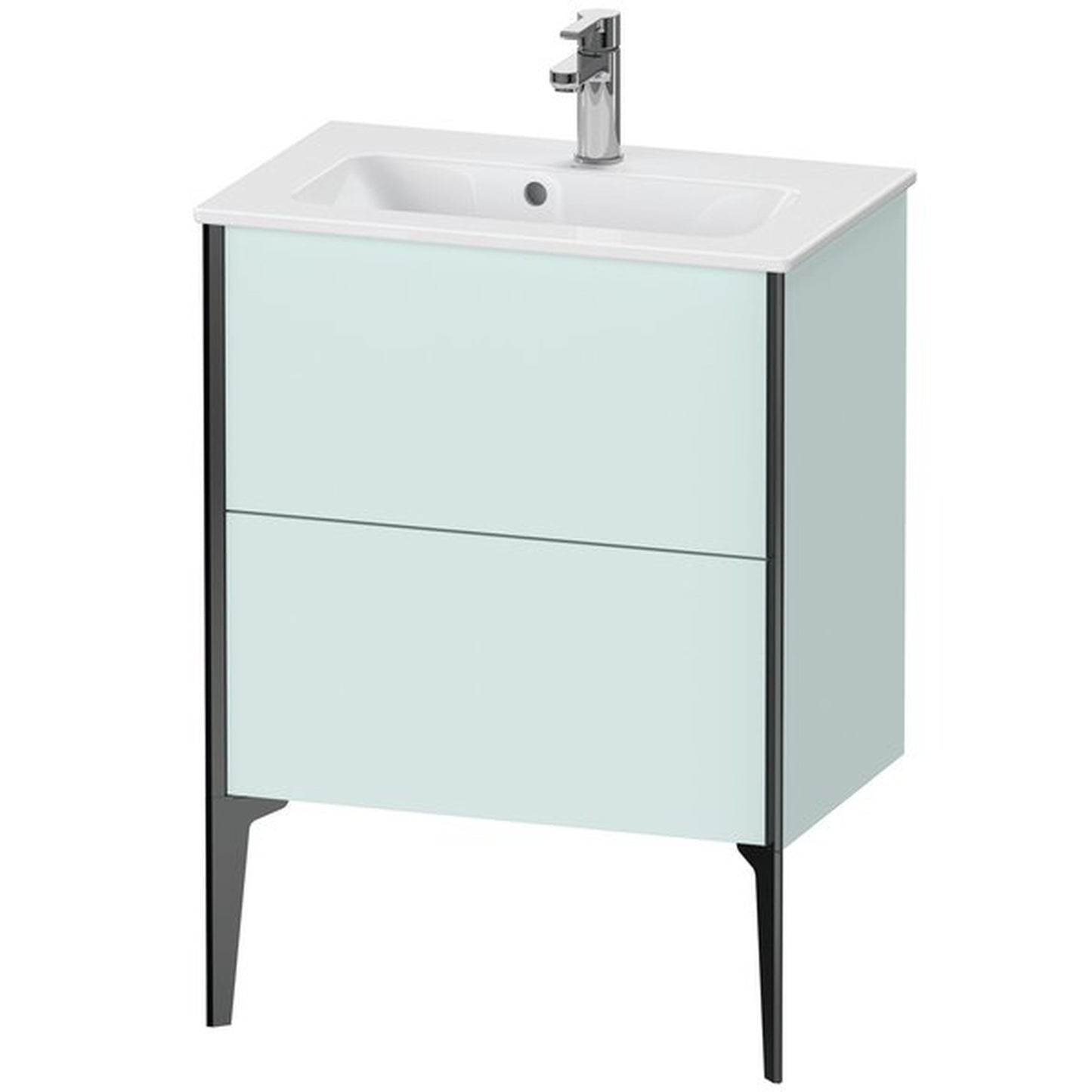 Duravit Xviu 24" x 23" x 15" Two Drawer Floorstanding Vanity Unit, Light Blue (XV44880B209)