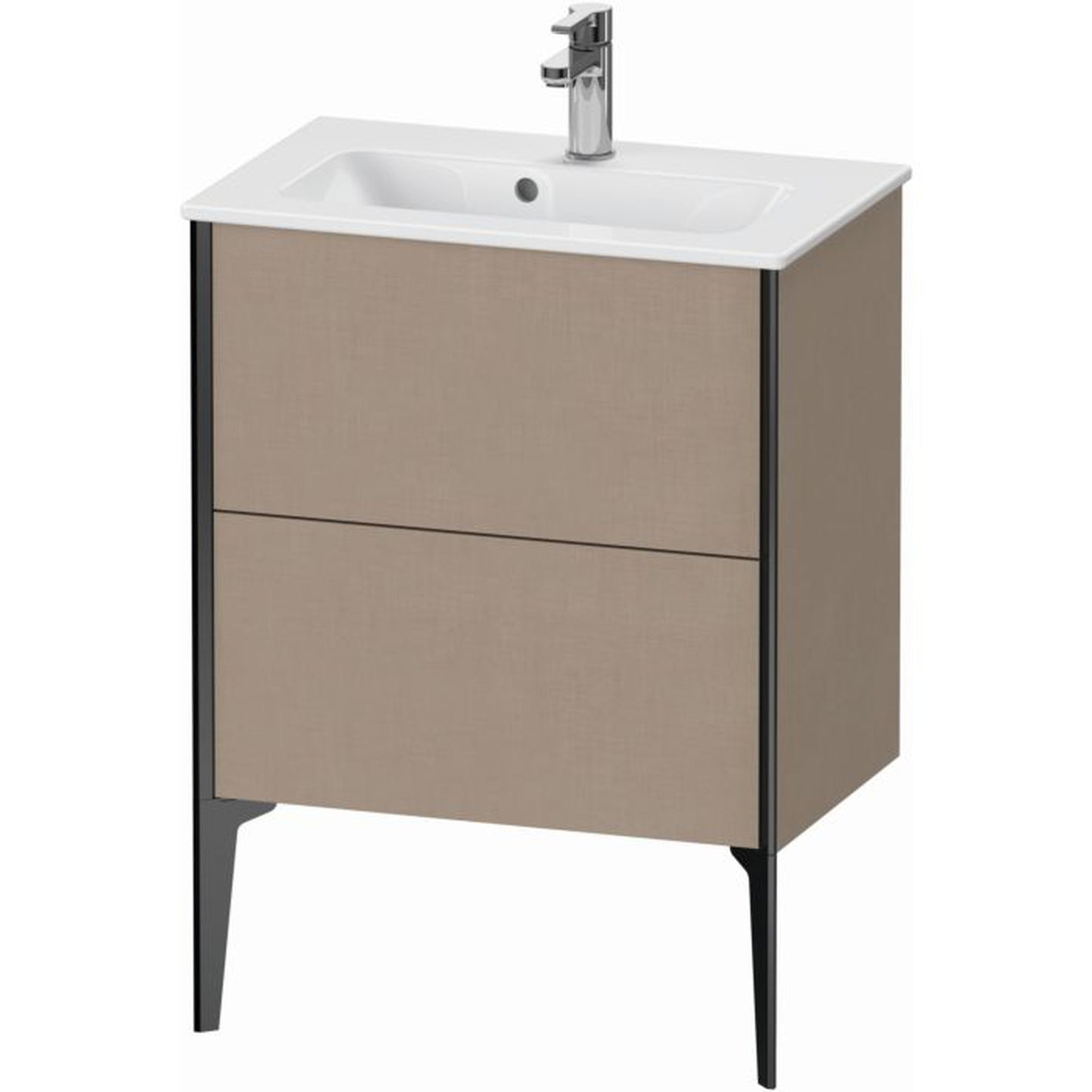 Duravit Xviu 24" x 23" x 15" Two Drawer Floorstanding Vanity Unit, Linen (XV44880B275)