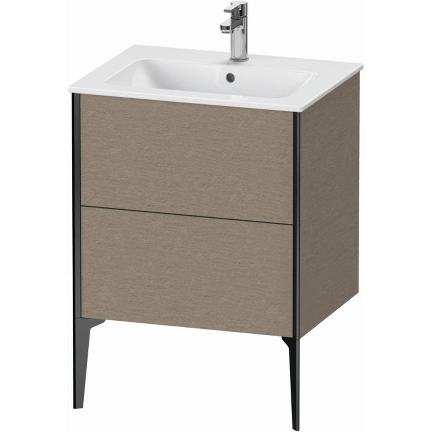 Duravit Xviu 24" x 23" x 19" Two Drawer Floorstanding Vanity Unit, Cashmere Oak (XV44810B211)