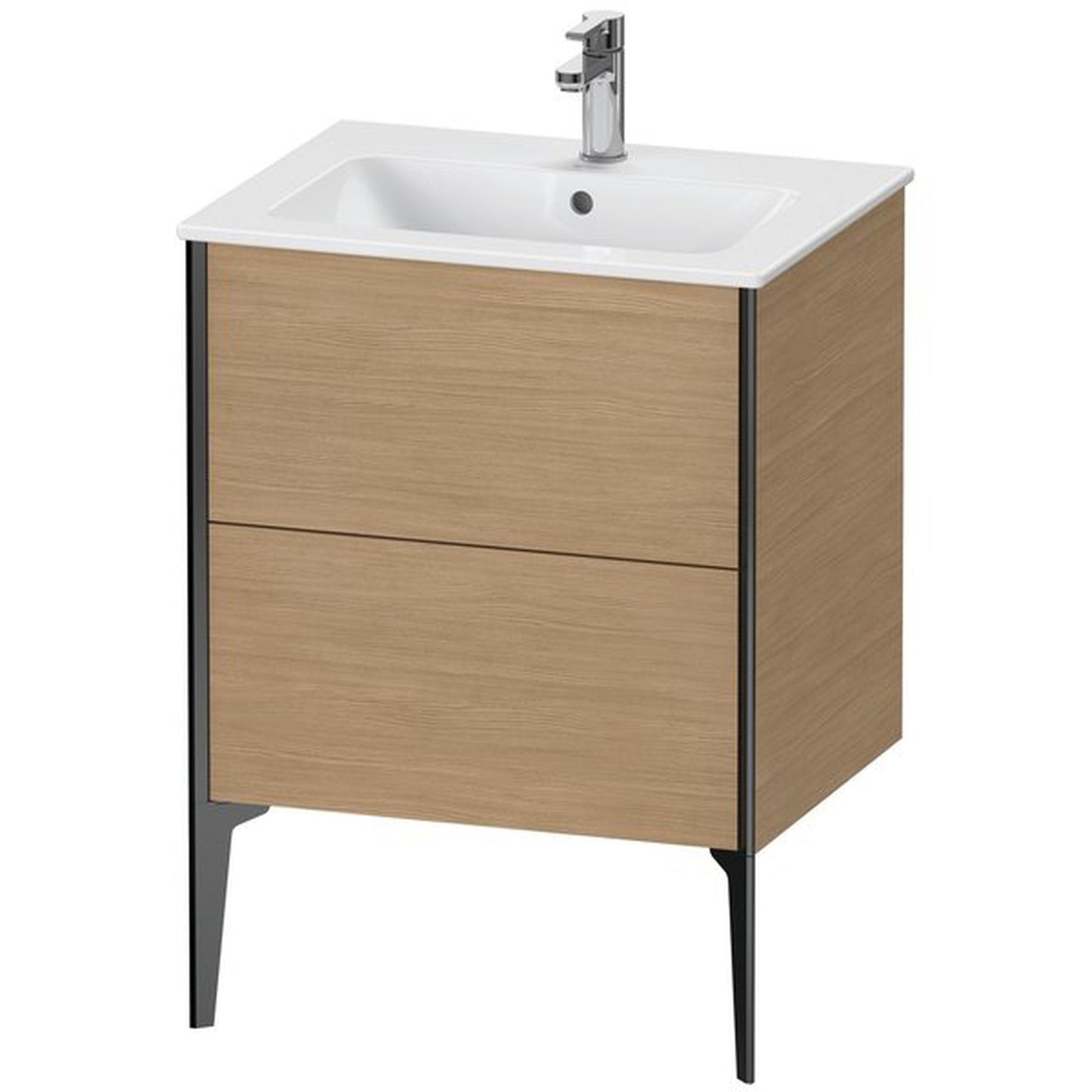 Duravit Xviu 24" x 23" x 19" Two Drawer Floorstanding Vanity Unit, European Oak (XV44810B252)