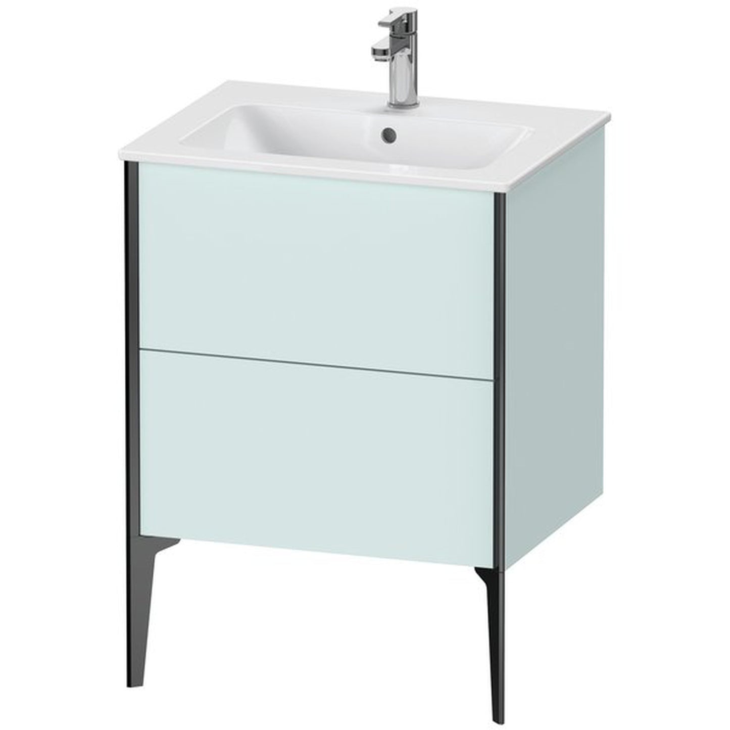 Duravit Xviu 24" x 23" x 19" Two Drawer Floorstanding Vanity Unit, Light Blue (XV44810B209)