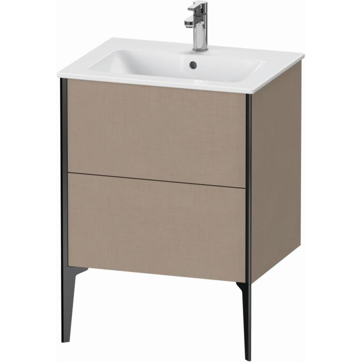 Duravit Xviu 24" x 23" x 19" Two Drawer Floorstanding Vanity Unit, Linen (XV44810B275)