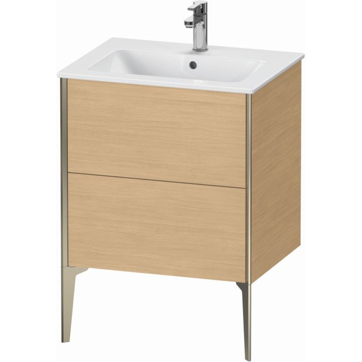 Duravit Xviu 24" x 23" x 19" Two Drawer Floorstanding Vanity Unit, Natural Oak (XV44810B130)