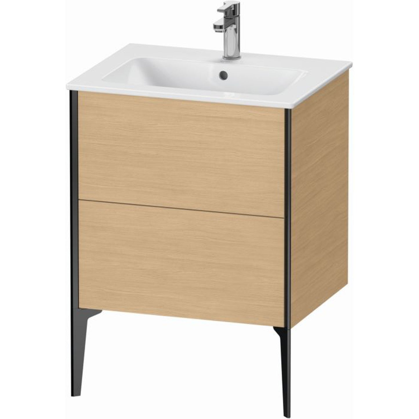 Duravit Xviu 24" x 23" x 19" Two Drawer Floorstanding Vanity Unit, Natural Oak (XV44810B230)
