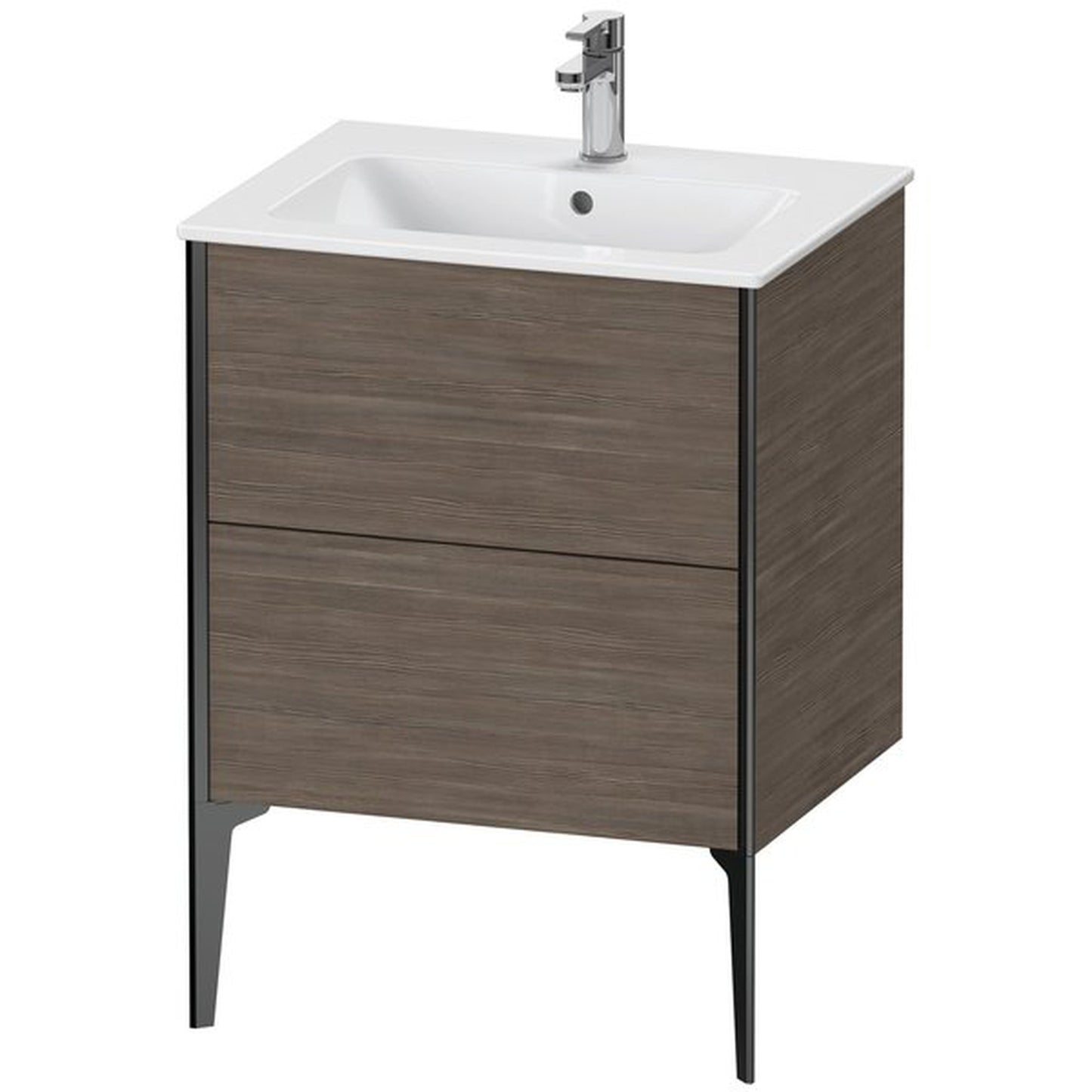Duravit Xviu 24" x 23" x 19" Two Drawer Floorstanding Vanity Unit, Pine Terra (XV44810B251)