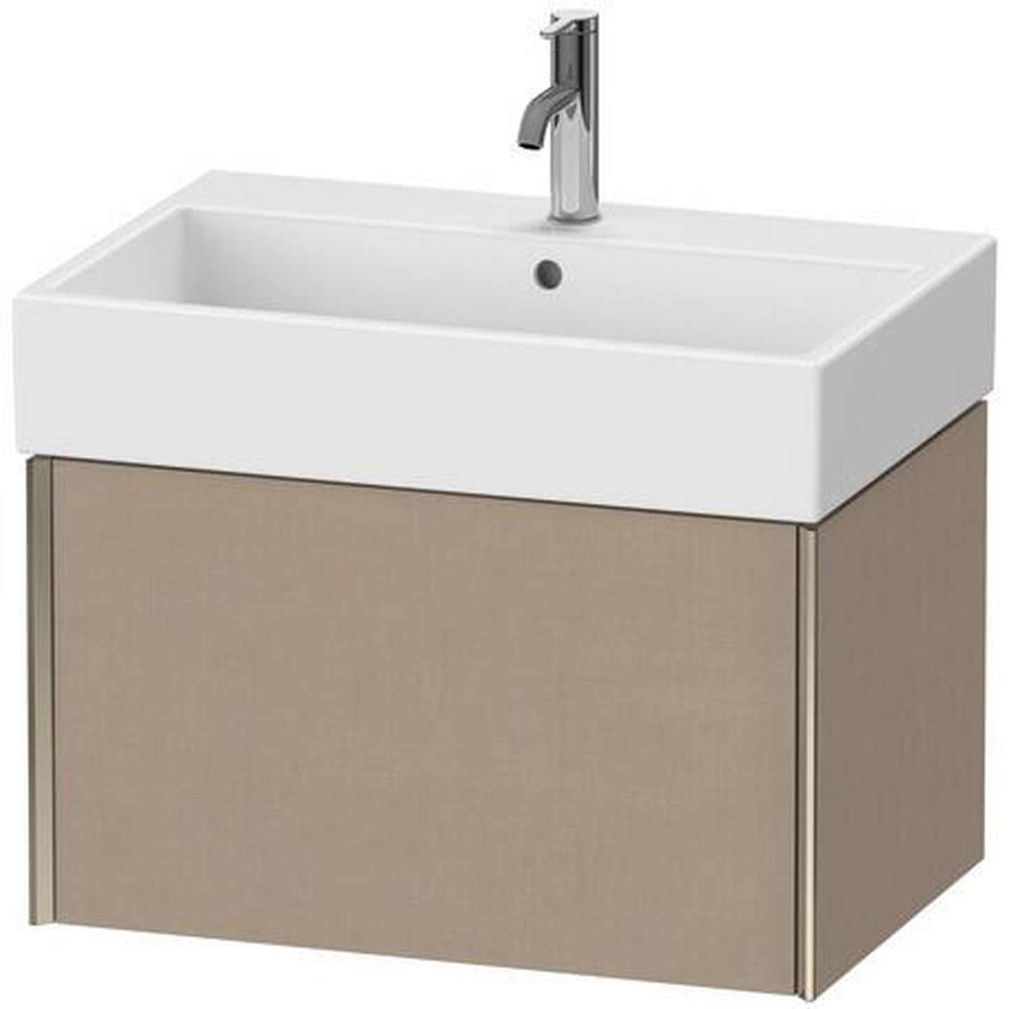 Duravit Xviu 27" x 16" x 18" One Drawer Wall-Mount Vanity Unit, Linen (XV42350B175)