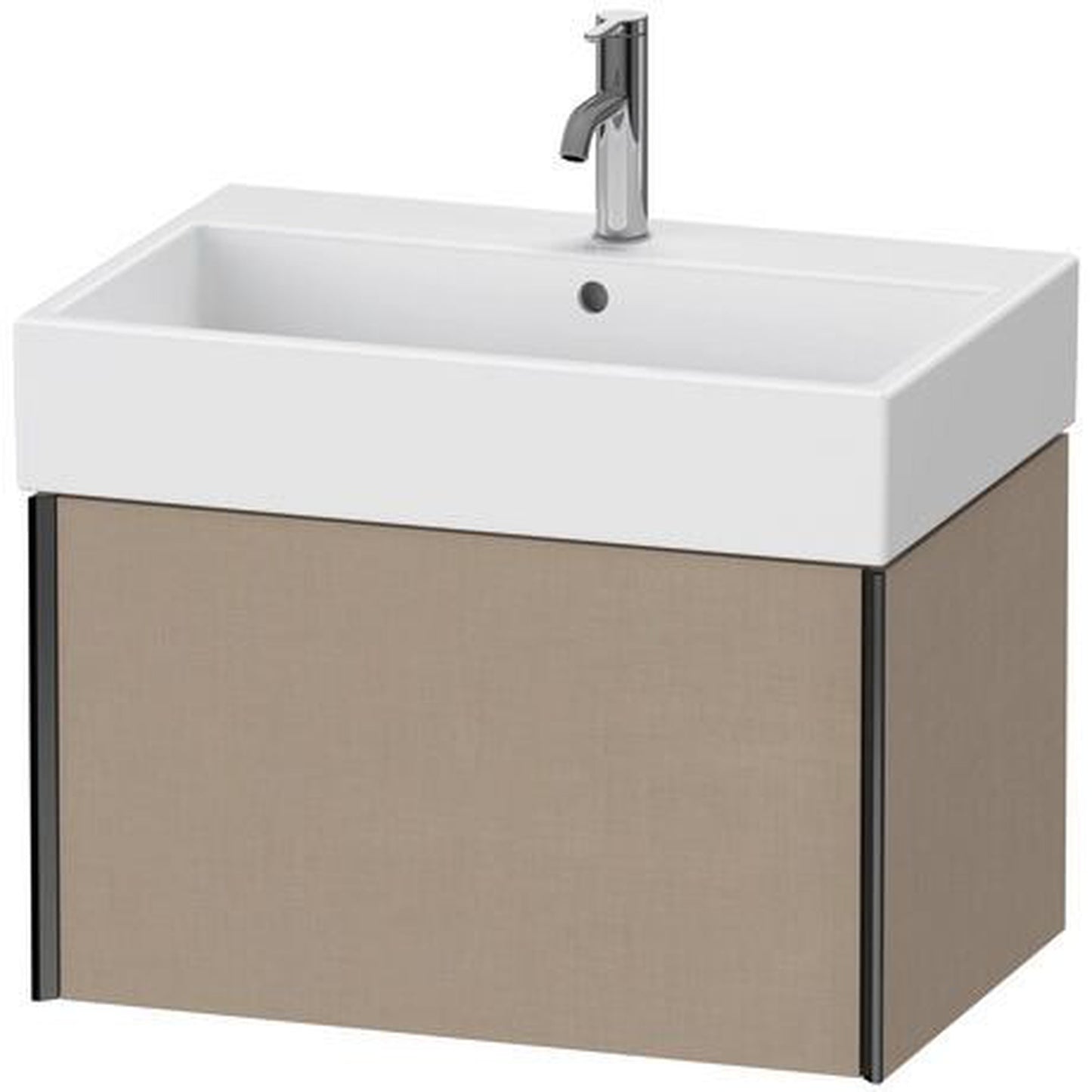 Duravit Xviu 27" x 16" x 18" One Drawer Wall-Mount Vanity Unit, Linen (XV42350B275)