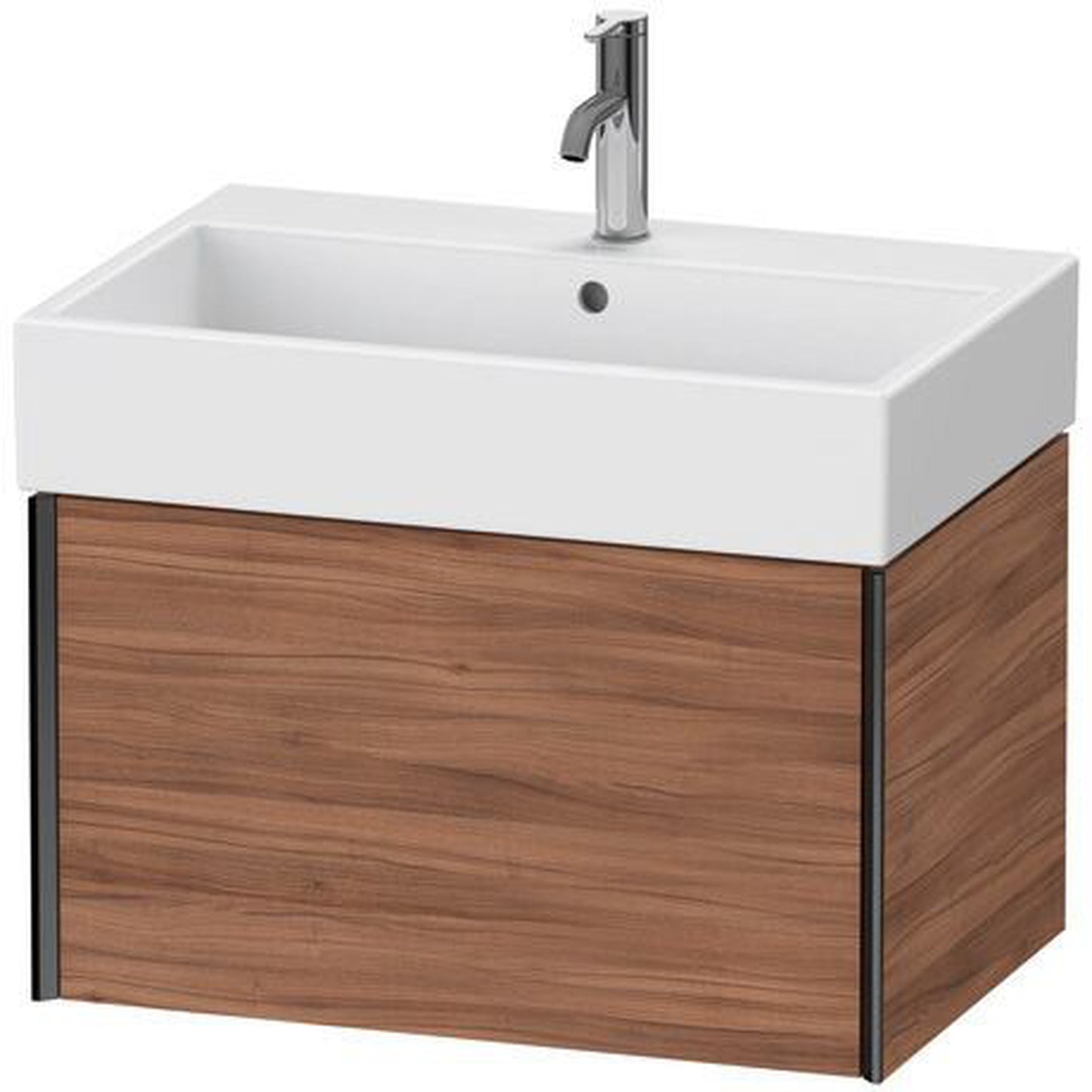 Duravit Xviu 27" x 16" x 18" One Drawer Wall-Mount Vanity Unit, Natural Walnut (XV42350B279)