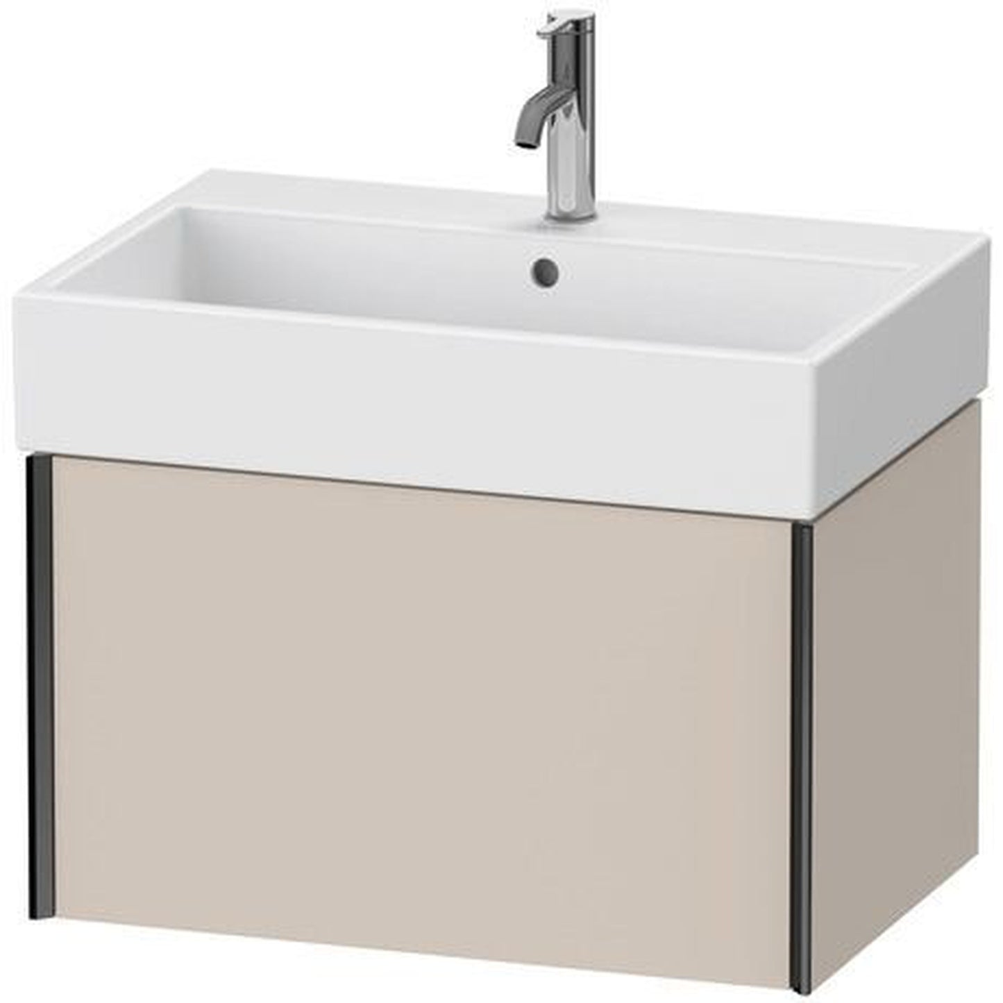 Duravit Xviu 27" x 16" x 18" One Drawer Wall-Mount Vanity Unit, Taupe Matt (XV42350B291)