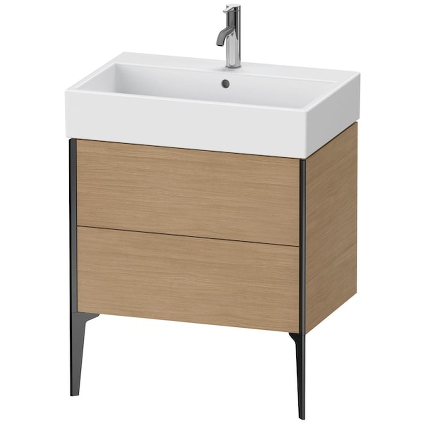Duravit Xviu 27" x 19" x 18" Two Drawer Floorstanding Vanity Unit, European Oak (XV45350B252)