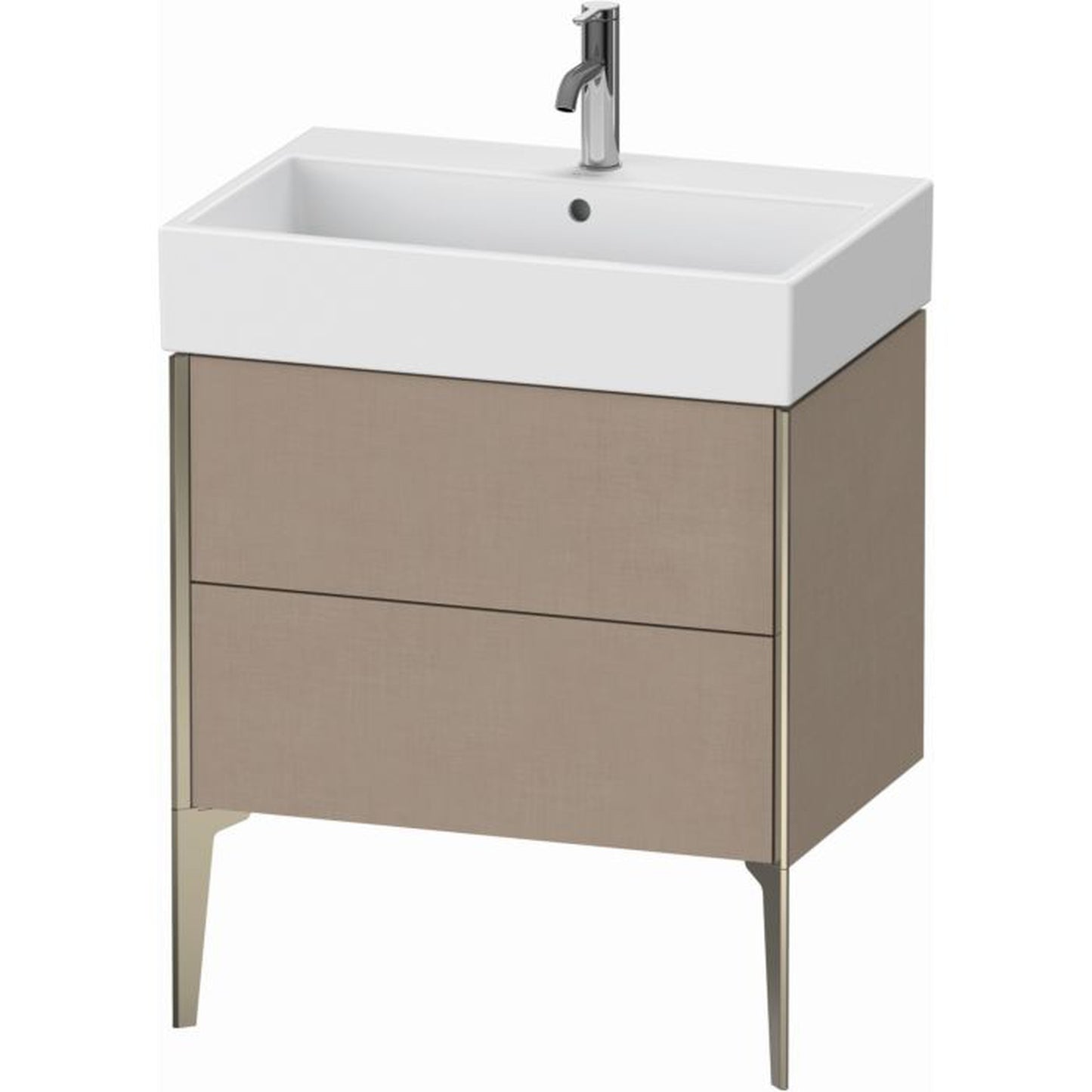 Duravit Xviu 27" x 19" x 18" Two Drawer Floorstanding Vanity Unit, Linen (XV45350B175)