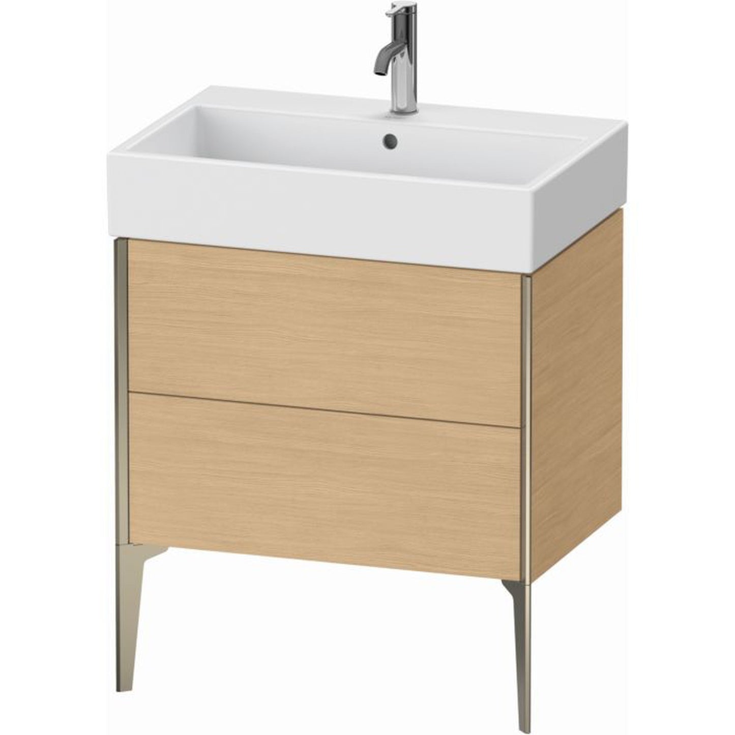 Duravit Xviu 27" x 19" x 18" Two Drawer Floorstanding Vanity Unit, Natural Oak (XV45350B130)
