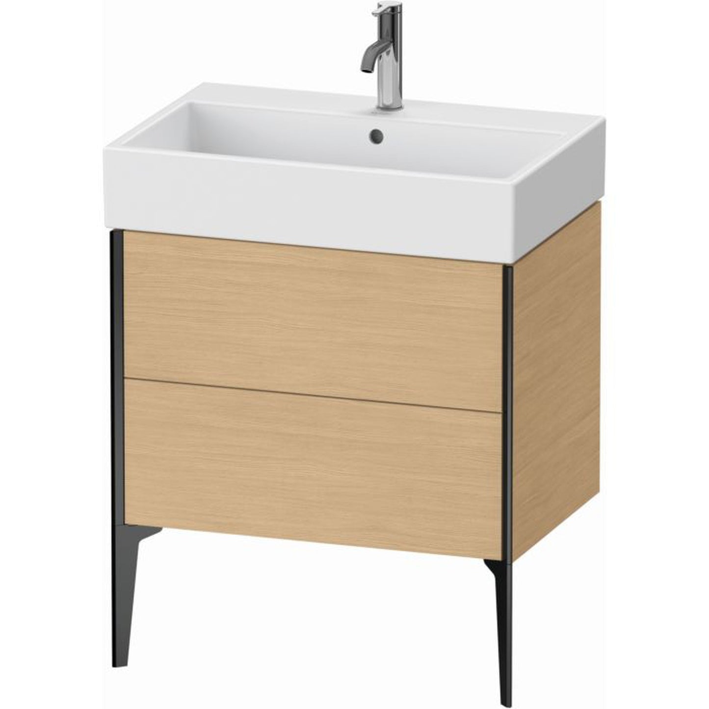 Duravit Xviu 27" x 19" x 18" Two Drawer Floorstanding Vanity Unit, Natural Oak (XV45350B230)