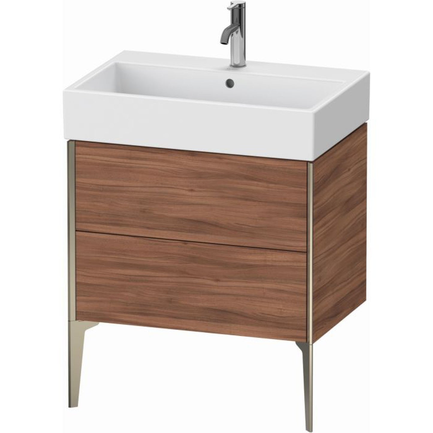 Duravit Xviu 27" x 19" x 18" Two Drawer Floorstanding Vanity Unit, Natural Walnut (XV45350B179)