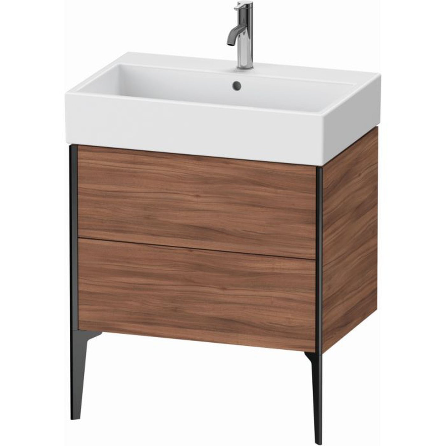 Duravit Xviu 27" x 19" x 18" Two Drawer Floorstanding Vanity Unit, Natural Walnut (XV45350B279)