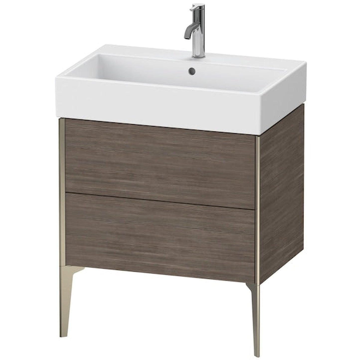 Duravit Xviu 27" x 19" x 18" Two Drawer Floorstanding Vanity Unit, Pine Terra (XV45350B151)
