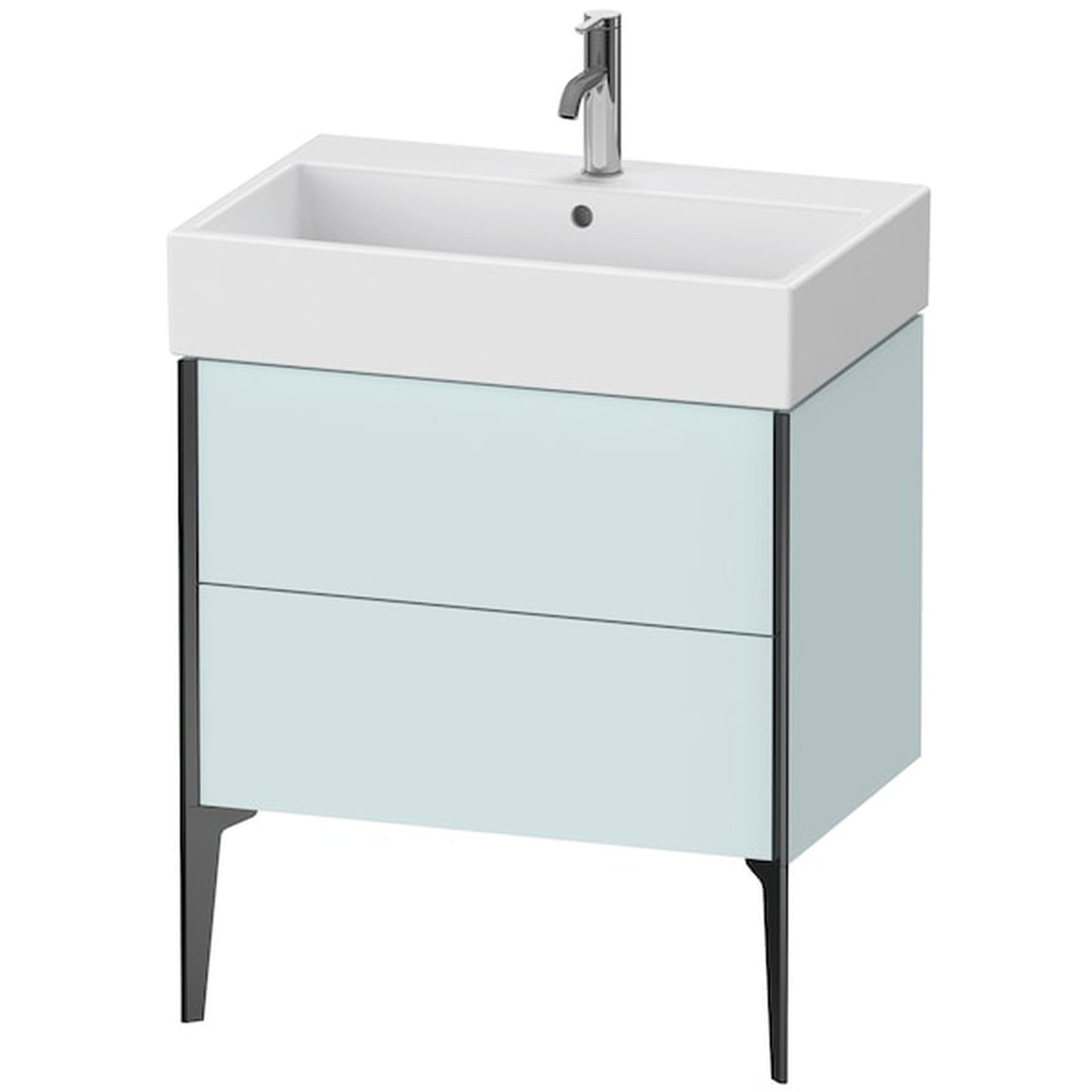 Duravit Xviu 27" x 19" x 18" Two Drawer Floorstanding Vanity Unit, White Matt (XV45350B118)