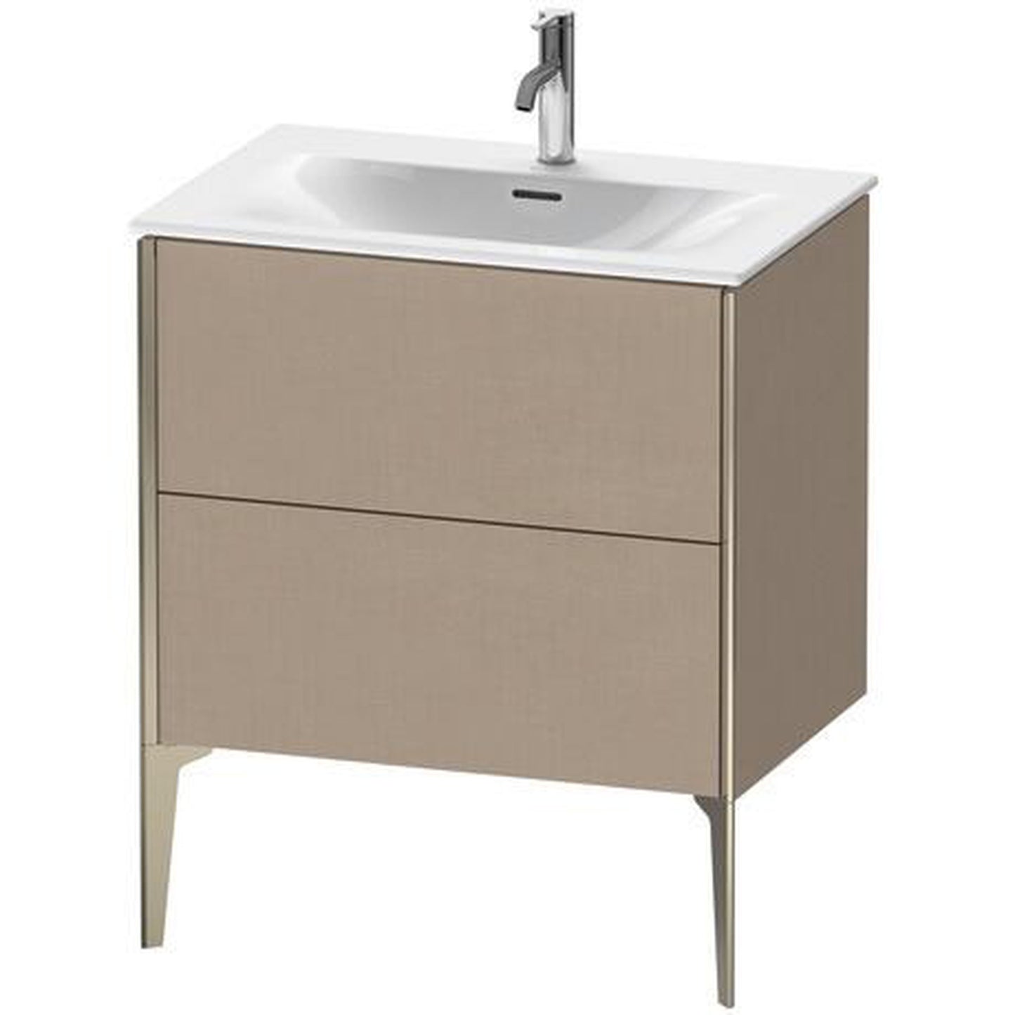 Duravit Xviu 28" x 23" x 19" One Drawer Floorstanding Vanity Unit, Linen (XV43010B175)