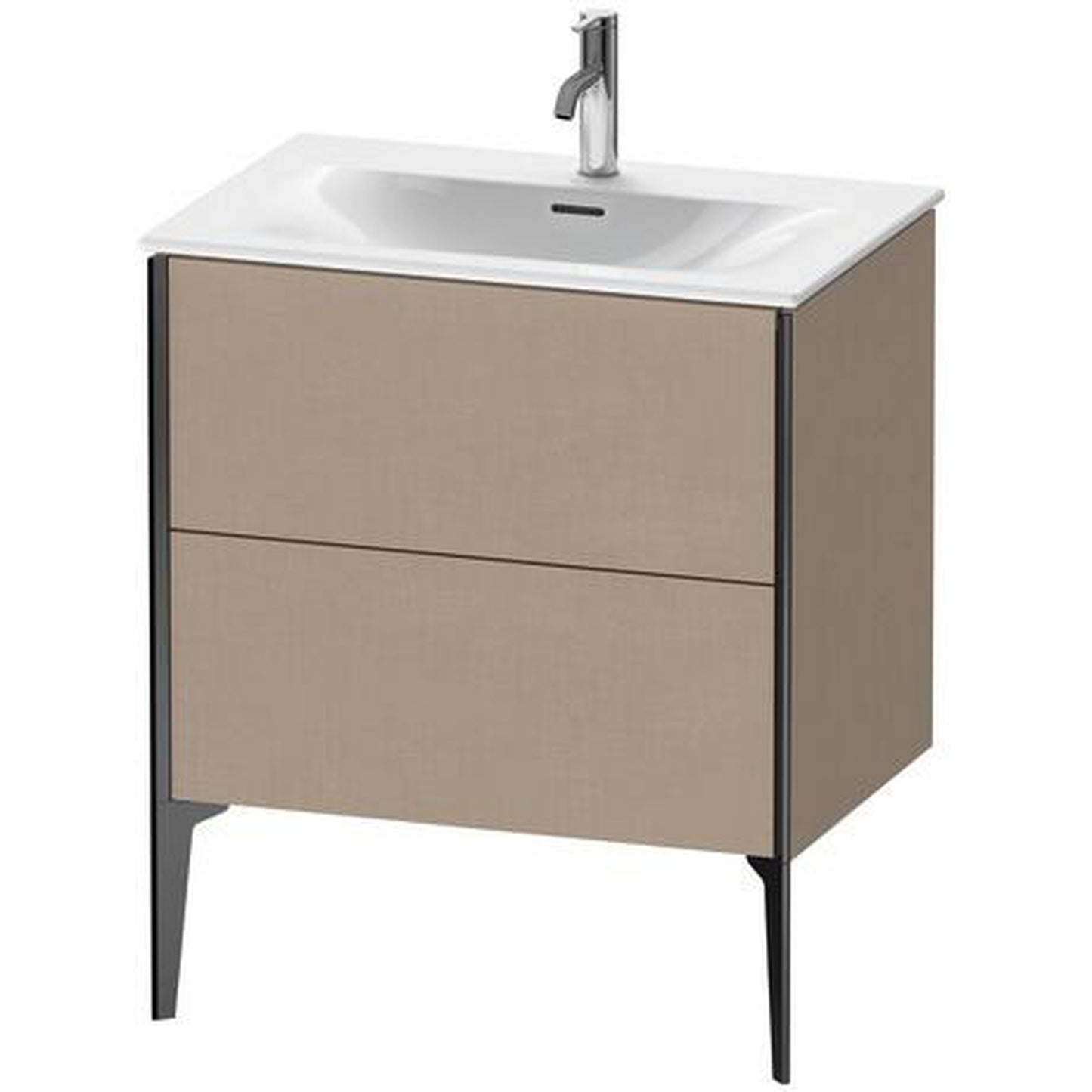 Duravit Xviu 28" x 23" x 19" One Drawer Floorstanding Vanity Unit, Linen (XV43010B275)