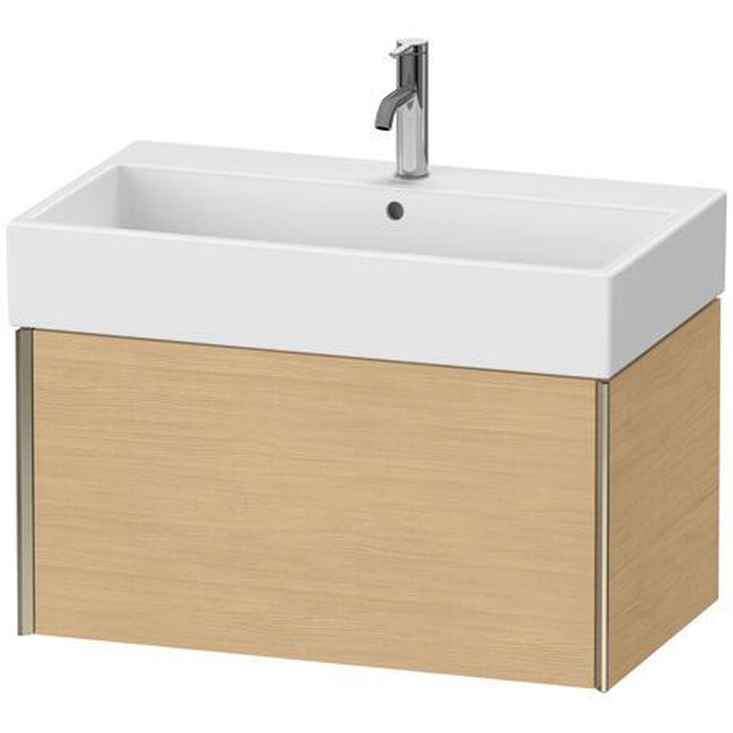 Duravit Xviu 31" x 16" x 18" One Drawer Wall-Mount Vanity Unit, Natural Oak (XV42360B130)