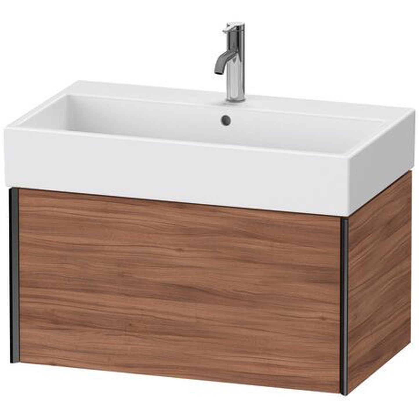 Duravit Xviu 31" x 16" x 18" One Drawer Wall-Mount Vanity Unit, Natural Walnut (XV42360B279)